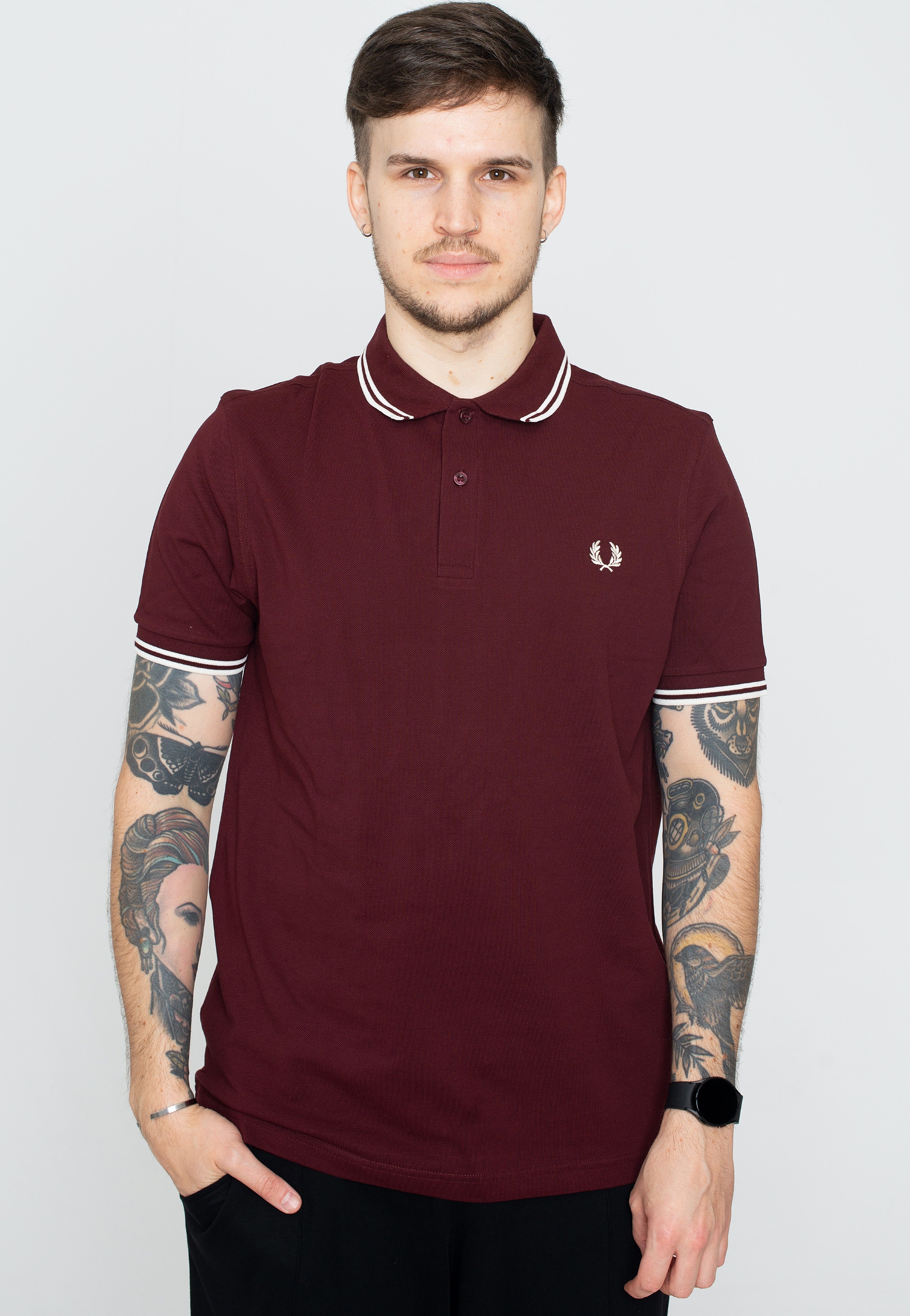 Fred Perry - Twin Tipped Oxblood - Polo | Men-Image