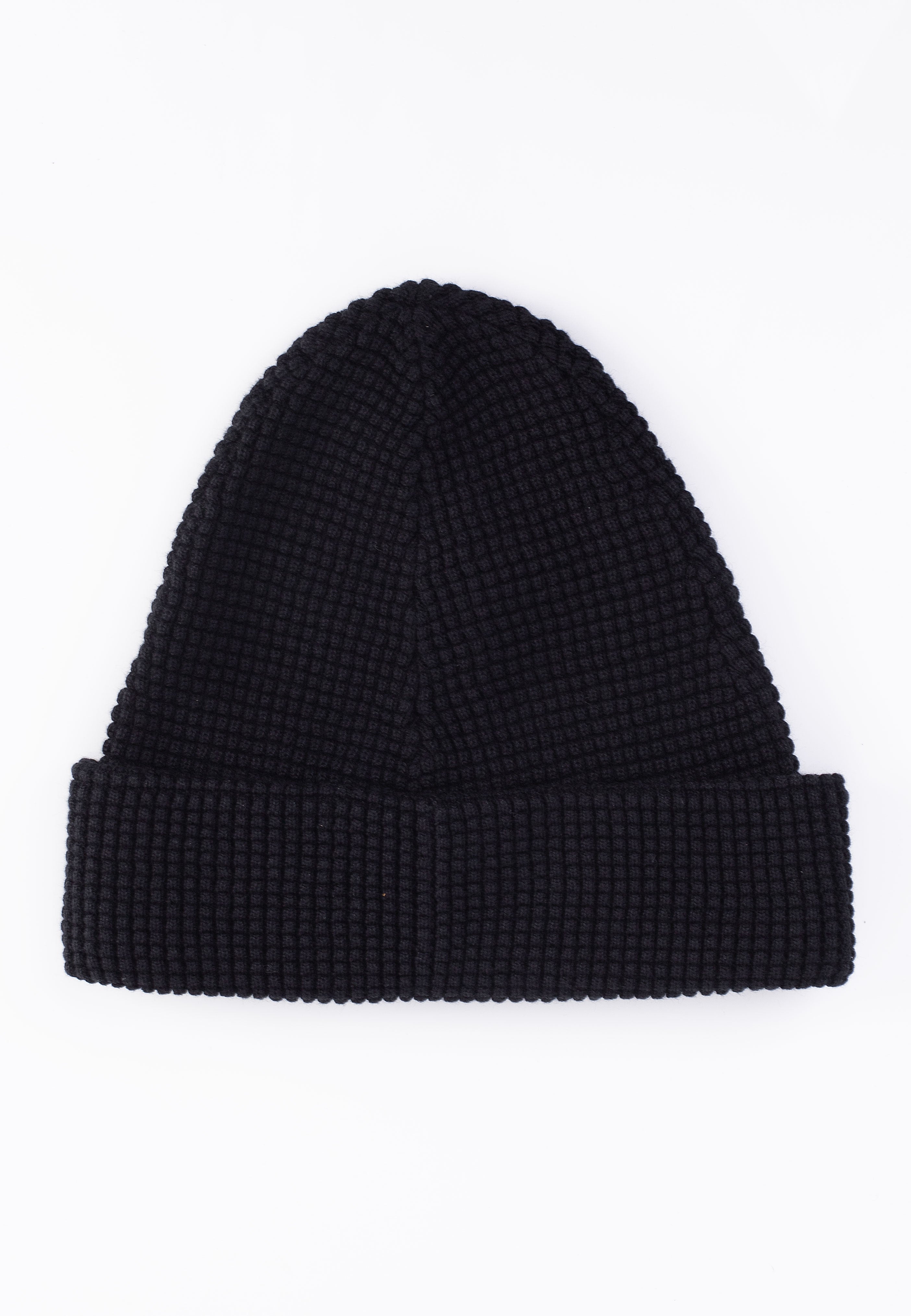 Fred Perry - Waffle Knit Black - Beanie | Neutral-Image