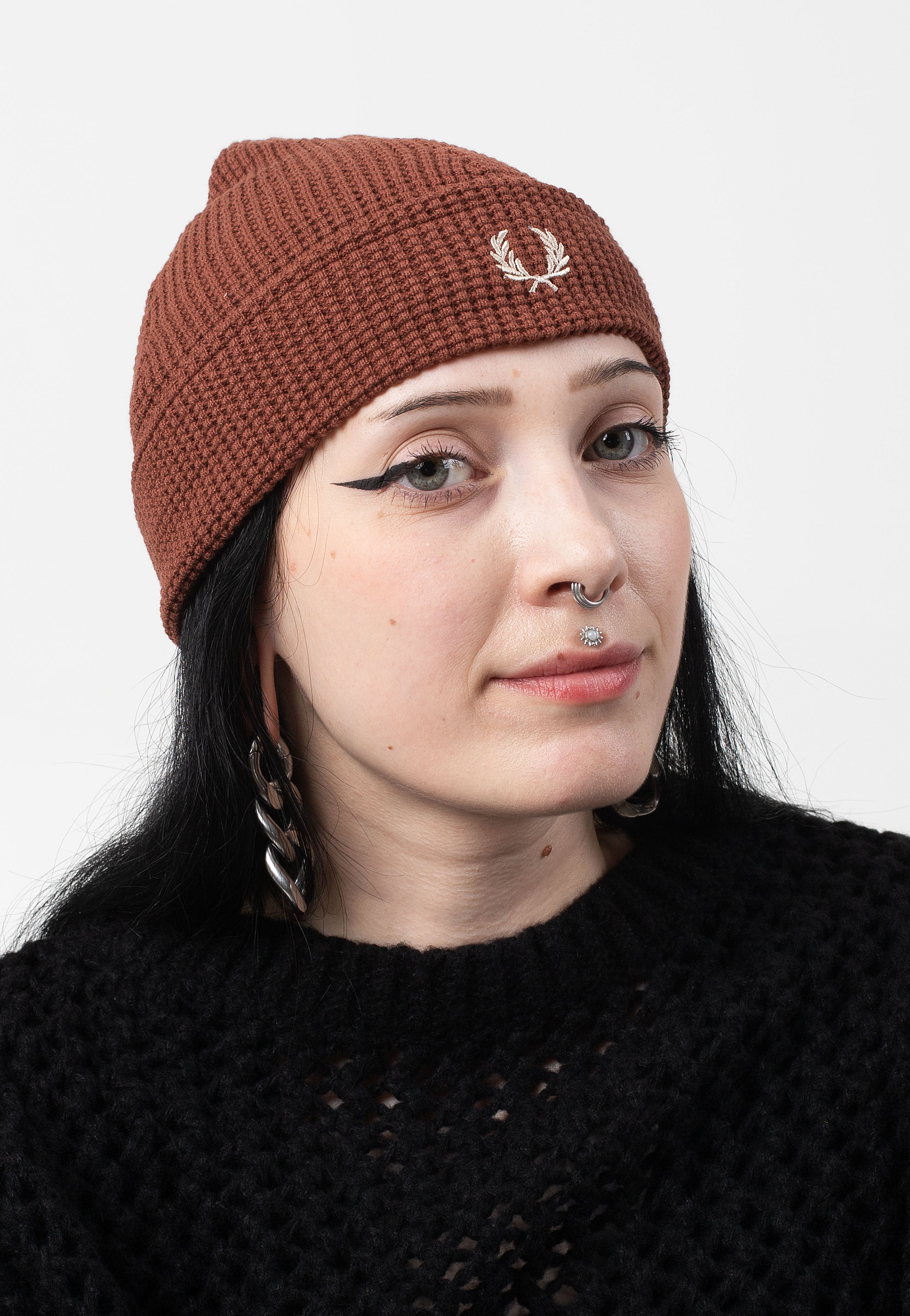 Fred Perry - Waffle Knit Whisky - Beanie | Neutral-Image