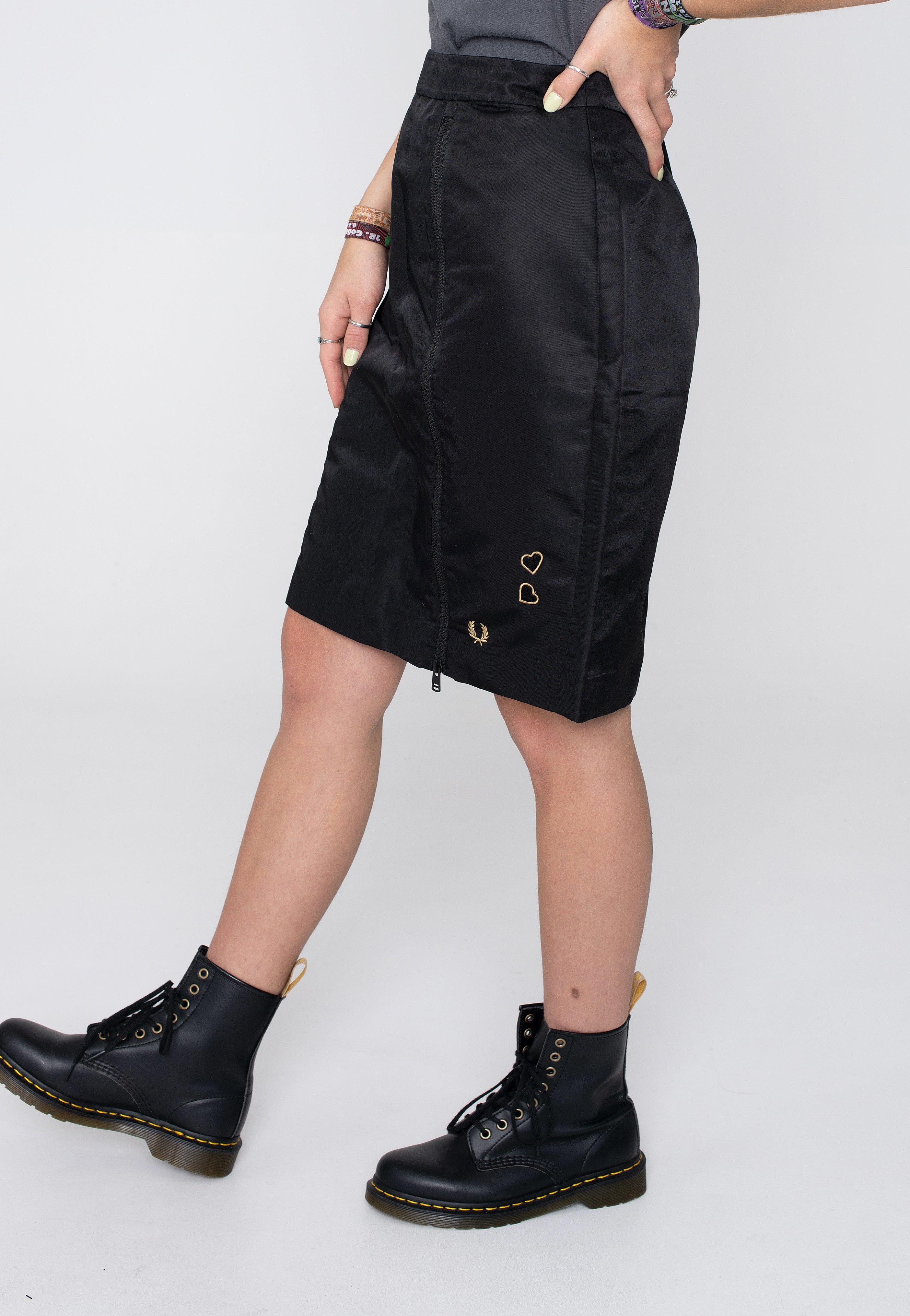 Fred Perry x Amy Winehouse - Zip Detail Black - Skirt | Women-Image