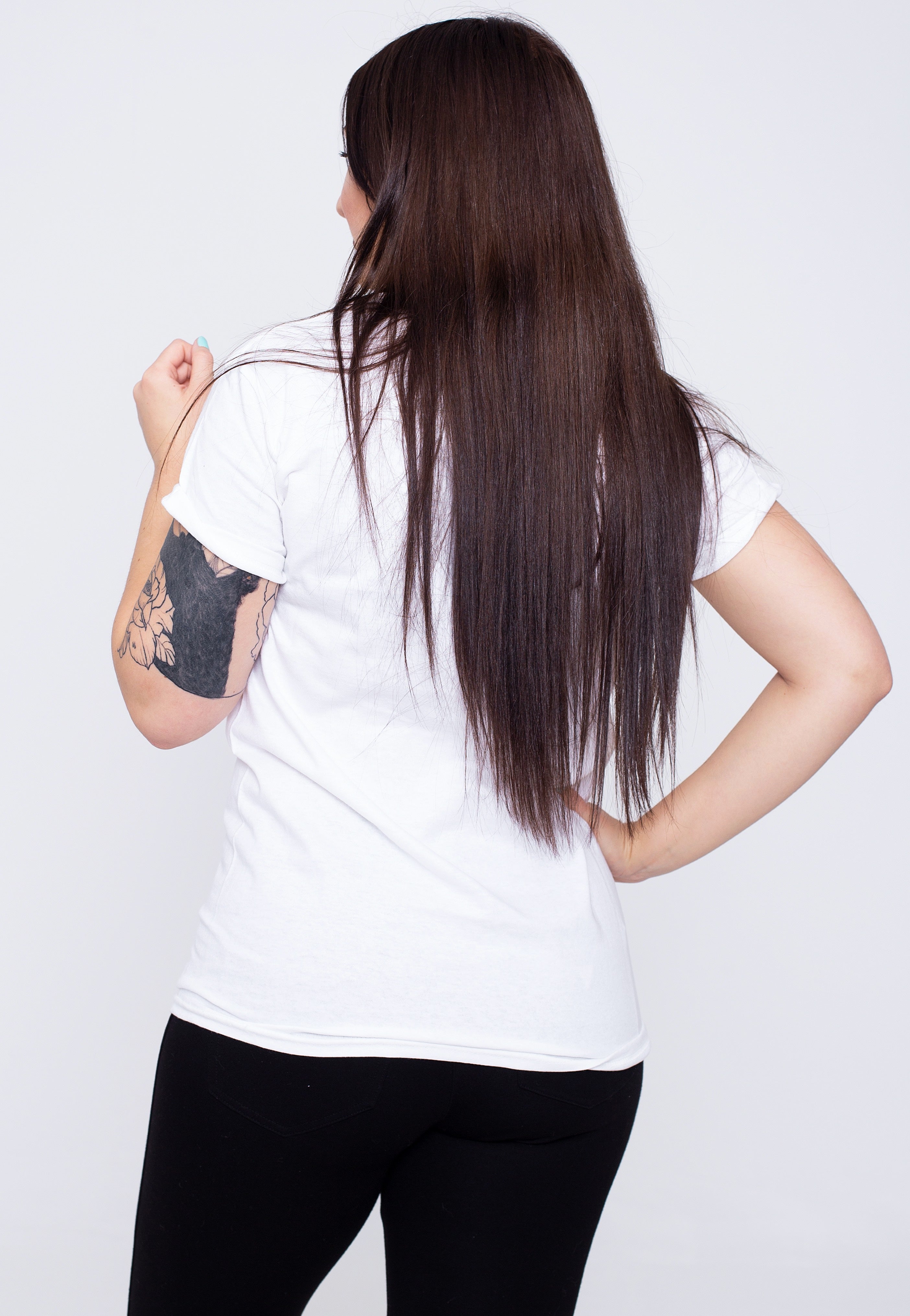 Friends - Logo Rolled Sleeve White - T-Shirt | Women-Image