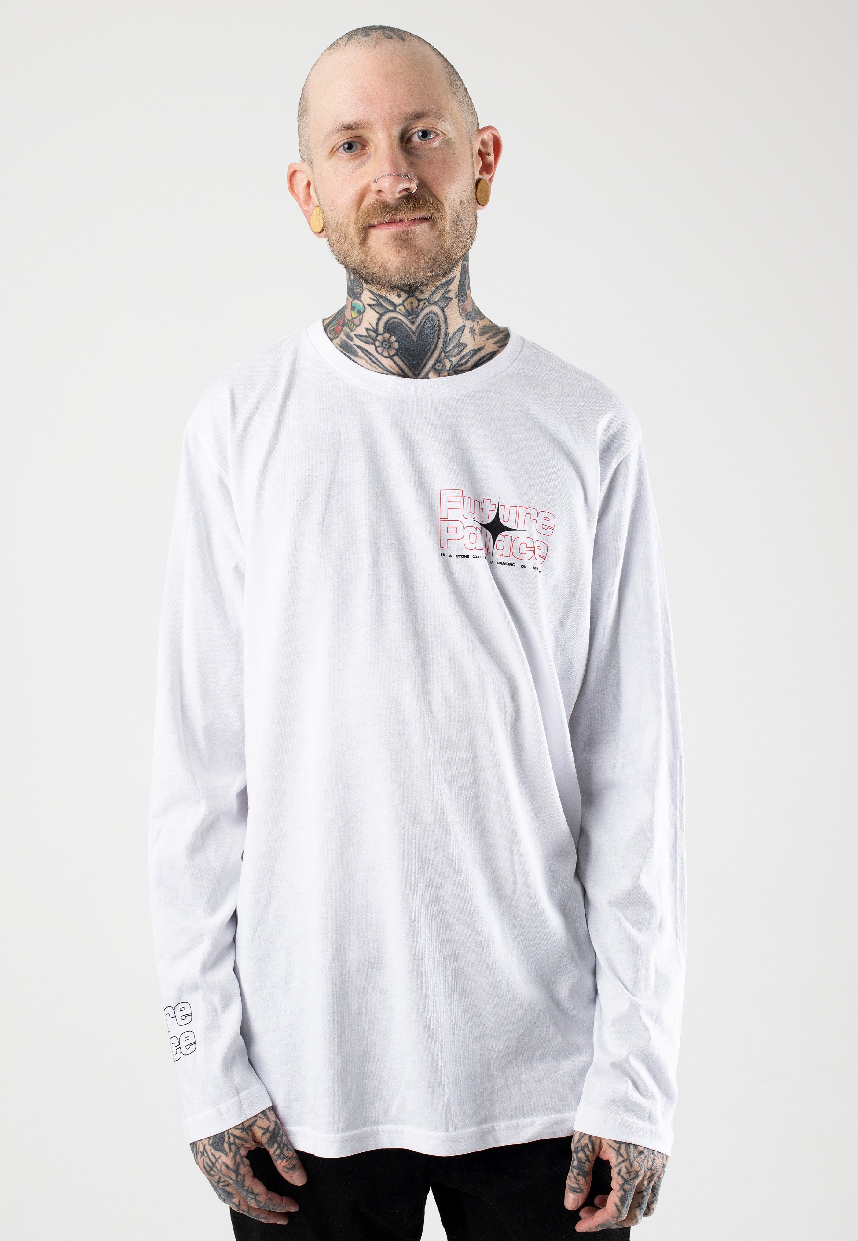 Future Palace - Run White - Longsleeve | Men-Image