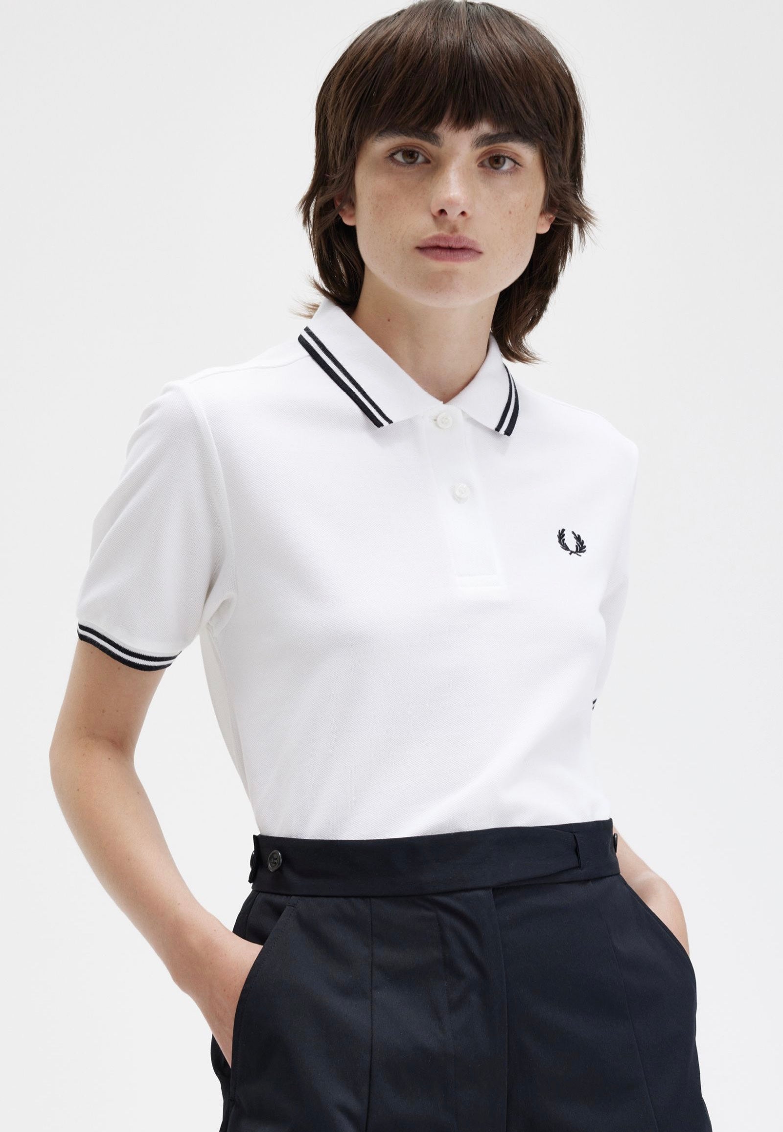 Fred Perry - Twin Tipped White - Polo | Women-Image