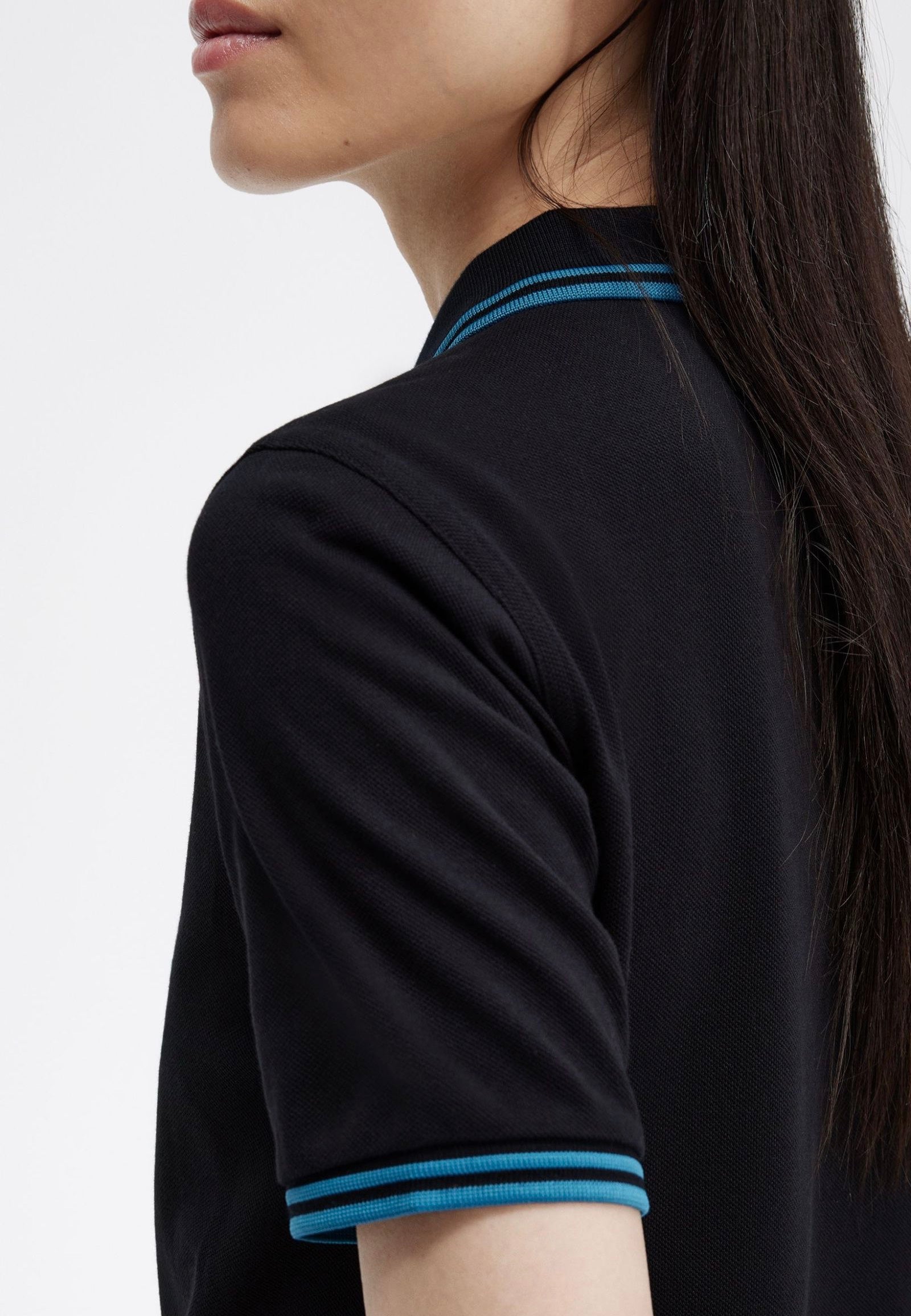 Fred Perry - Twin Tipped Black/Runaway Bay Ocean - Polo | Women-Image