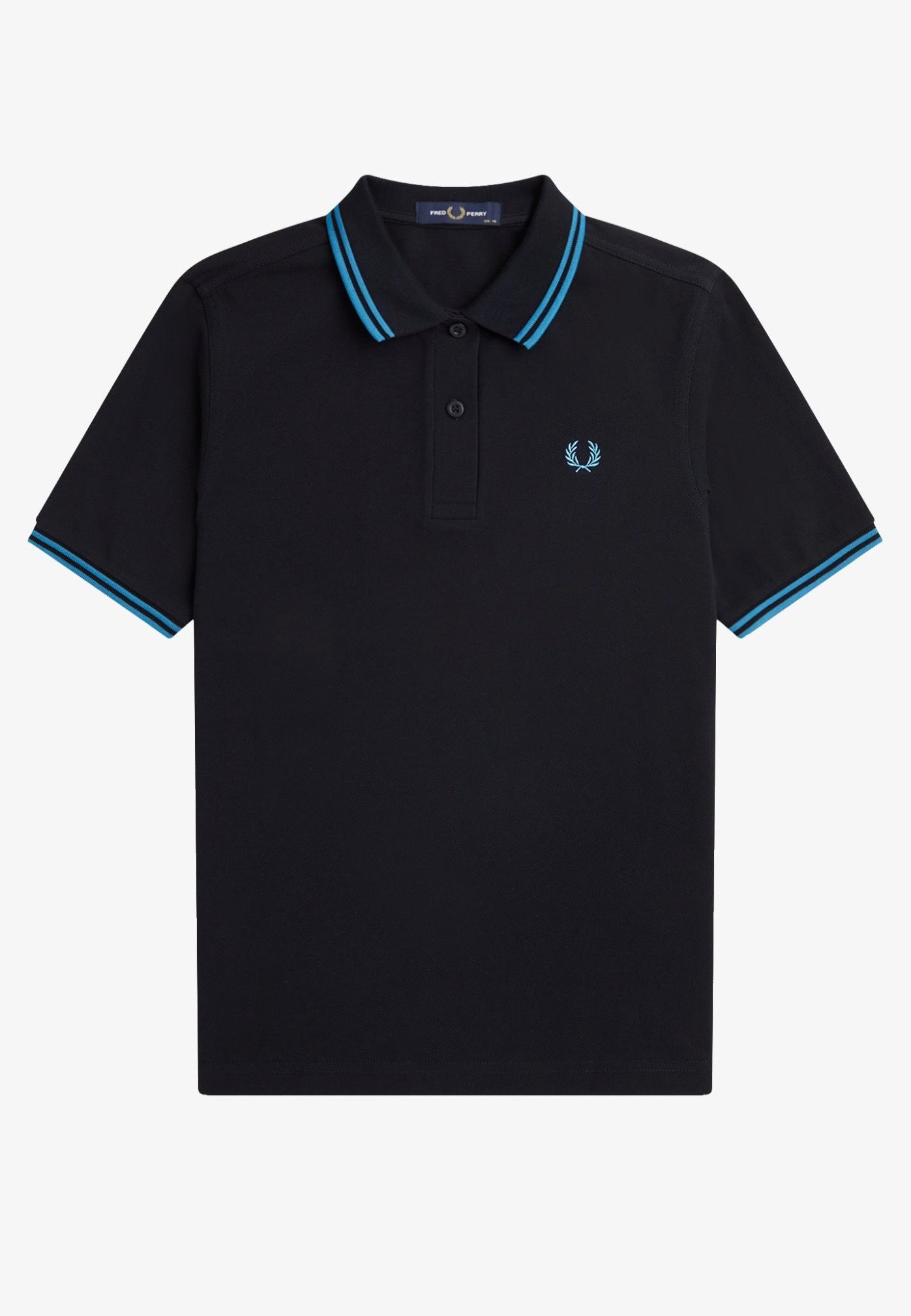 Fred Perry - Twin Tipped Black/Runaway Bay Ocean - Polo | Women-Image