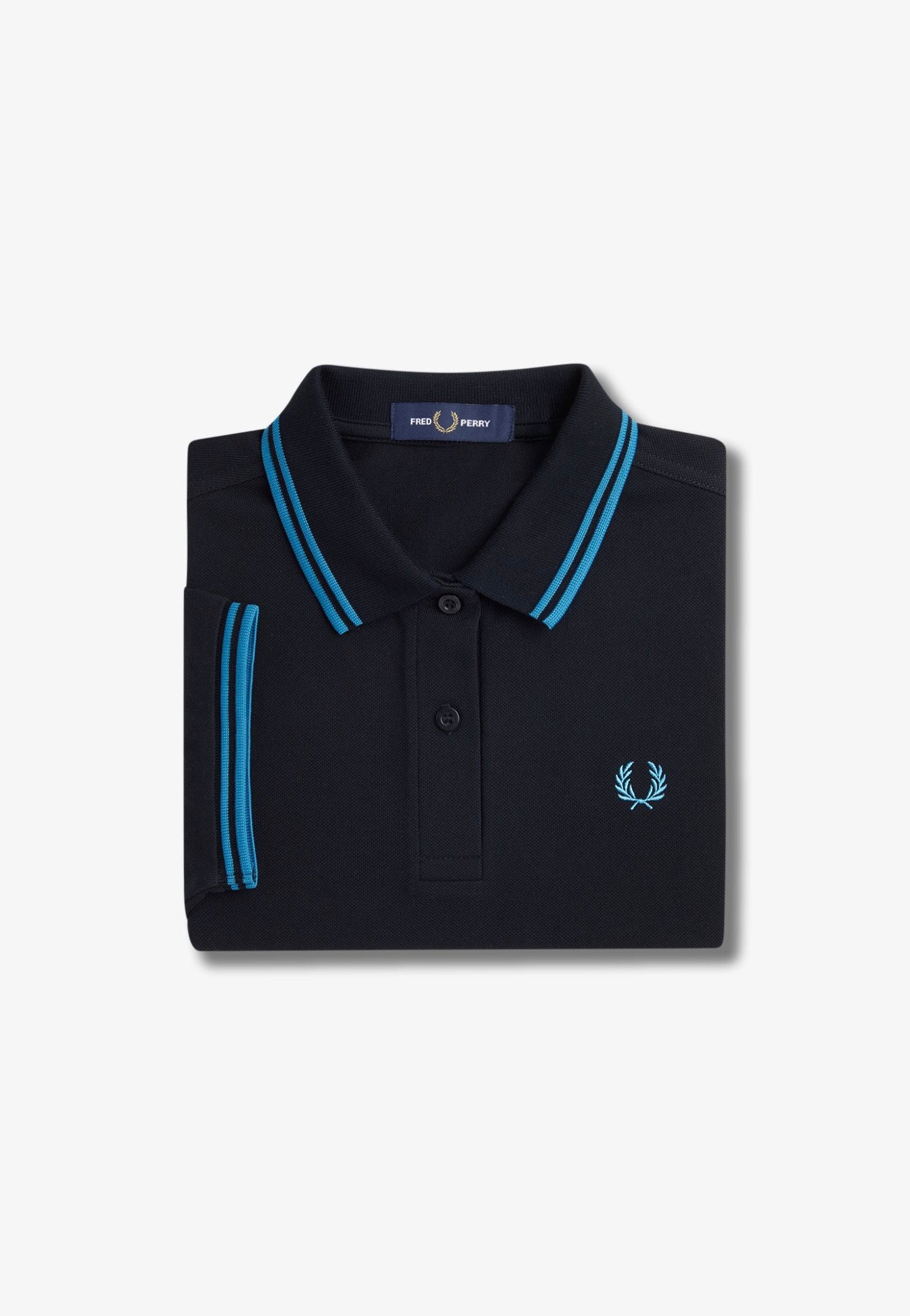 Fred Perry - Twin Tipped Black/Runaway Bay Ocean - Polo | Women-Image