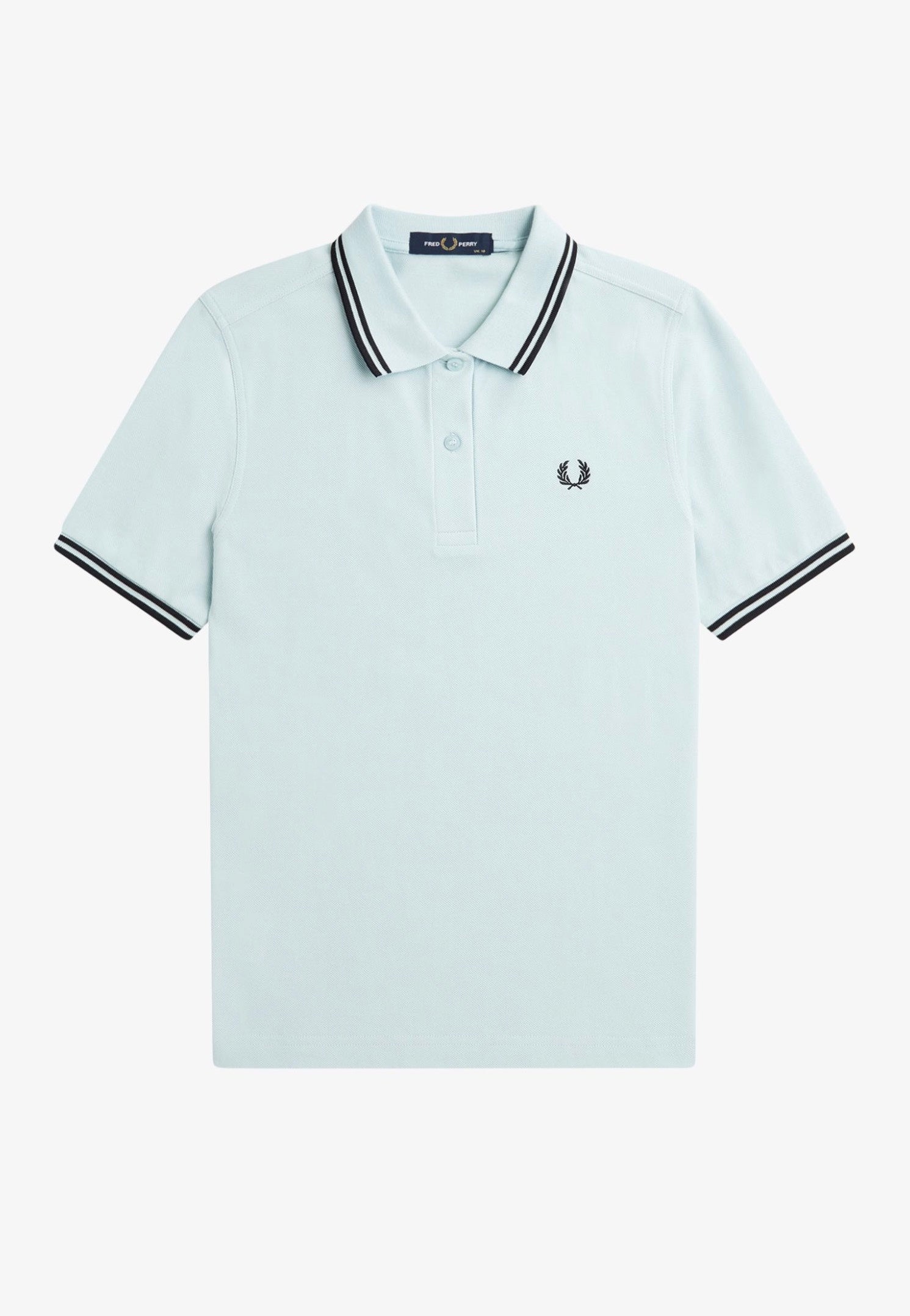 Fred Perry - Twin Tipped Light Ice/Black/Black - Polo | Women-Image