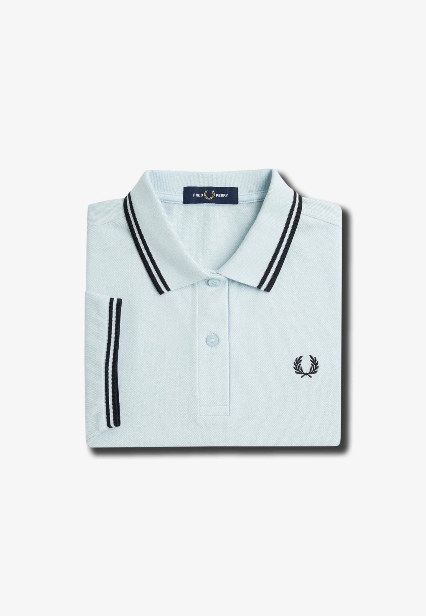 Fred Perry - Twin Tipped Light Ice/Black/Black - Polo | Women-Image