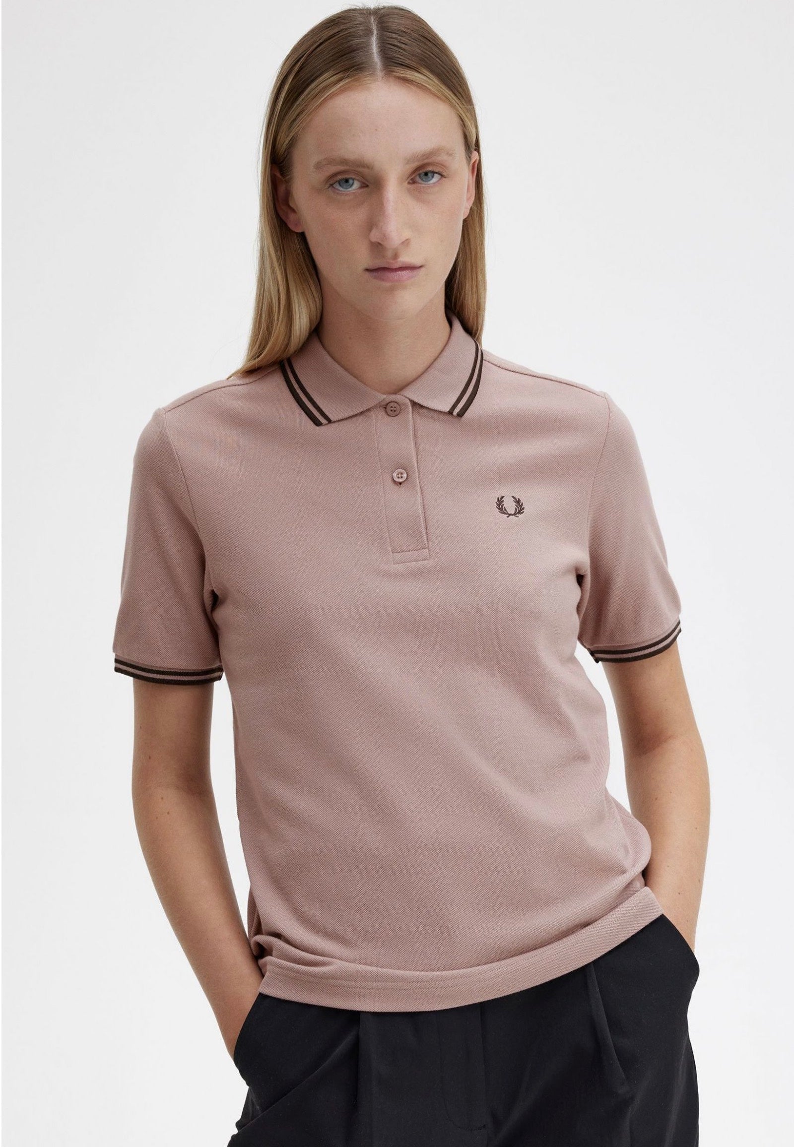 Fred Perry - Twin Tipped Dark Pink - Polo | Men-Image