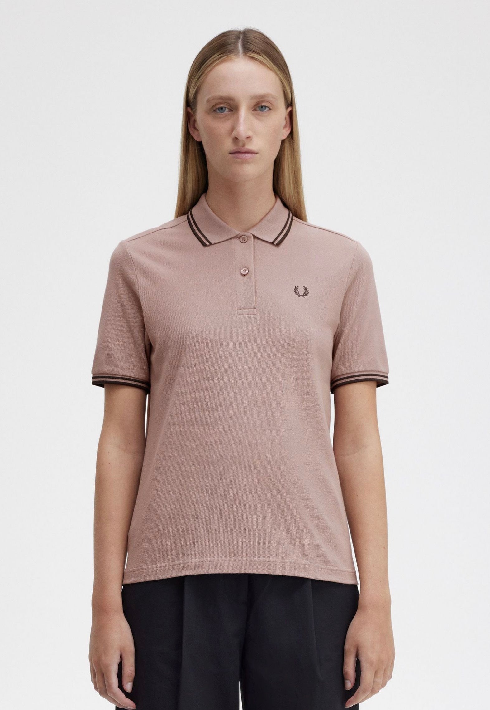 Fred Perry - Twin Tipped Dark Pink - Polo | Men-Image