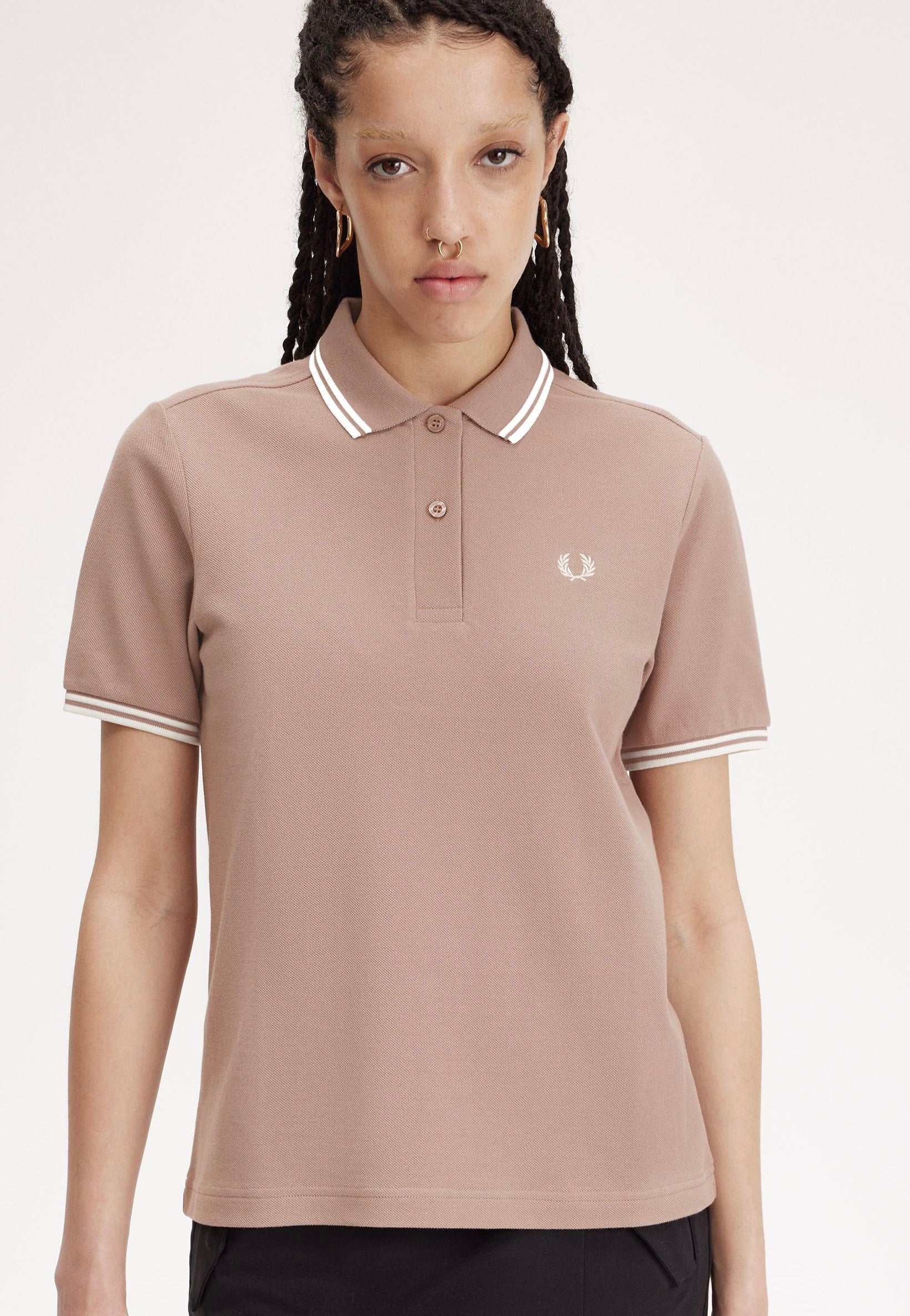 Fred Perry - Twin Tipped Dark Pink - Polo | Women-Image