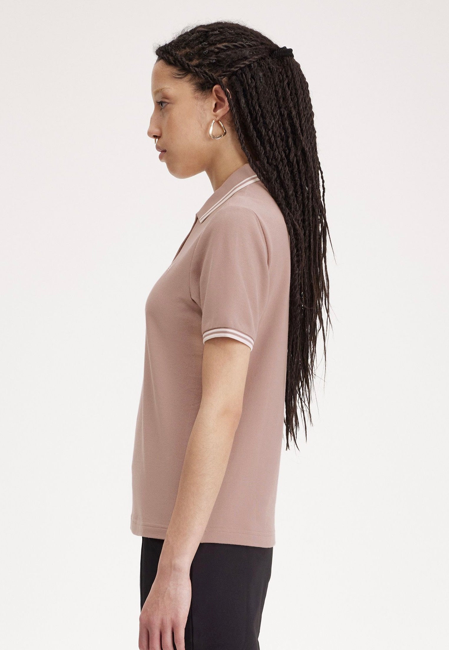 Fred Perry - Twin Tipped Dark Pink - Polo | Women-Image