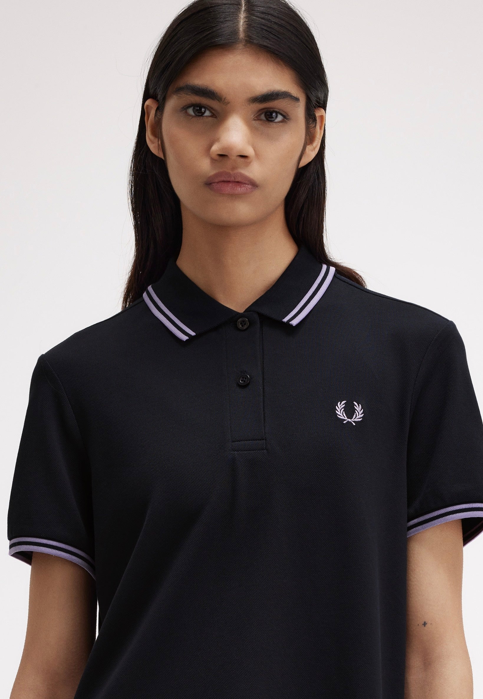 Fred Perry - Twin Tipped Navy/Ultra Violet/Ultra Violet - Polo | Women-Image