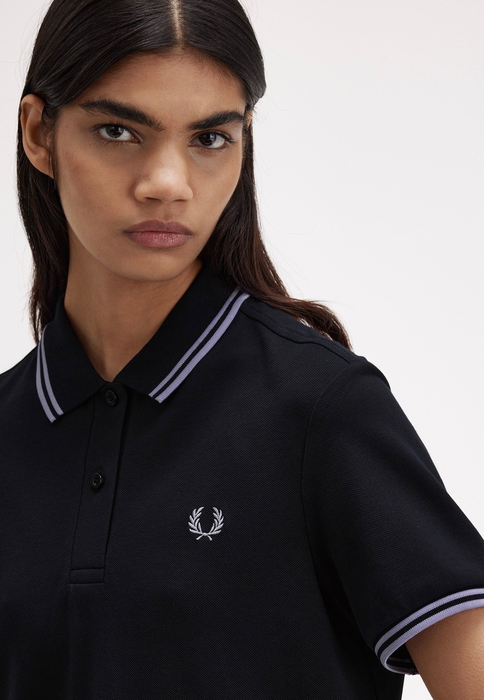 Fred Perry - Twin Tipped Navy/Ultra Violet/Ultra Violet - Polo | Women-Image