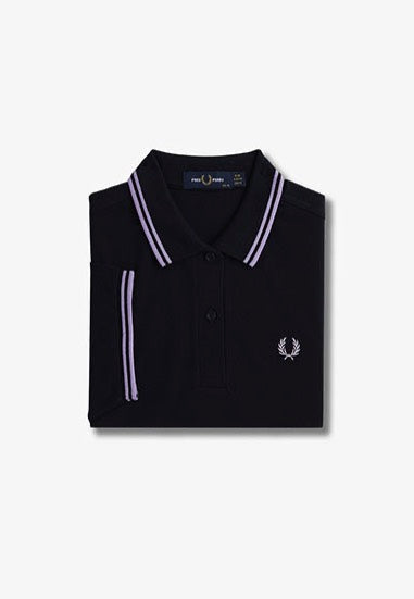 Fred Perry - Twin Tipped Navy/Ultra Violet/Ultra Violet - Polo | Women-Image