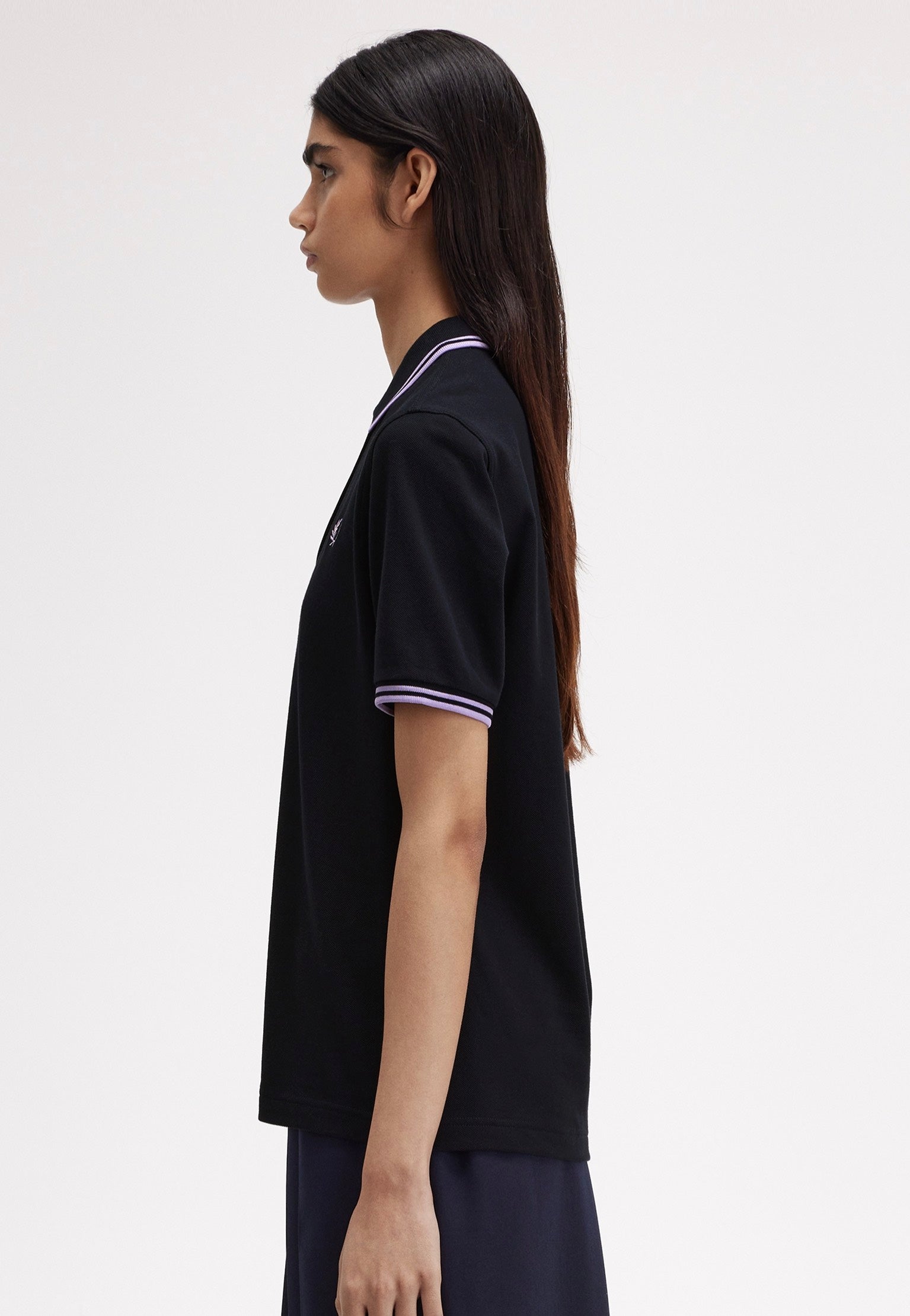 Fred Perry - Twin Tipped Navy/Ultra Violet/Ultra Violet - Polo | Women-Image