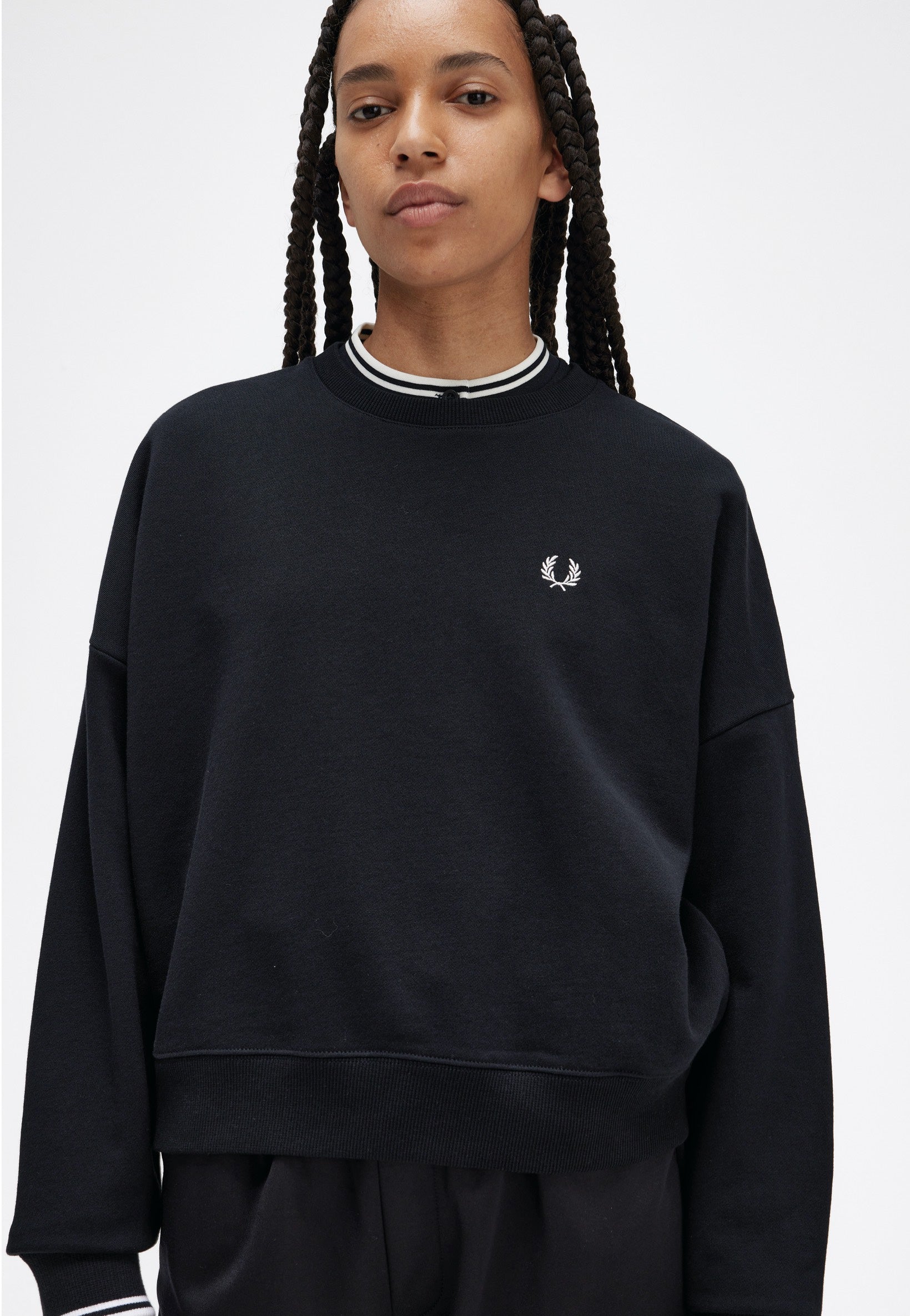 Fred Perry - Tipped Black - Sweater | Women-Image