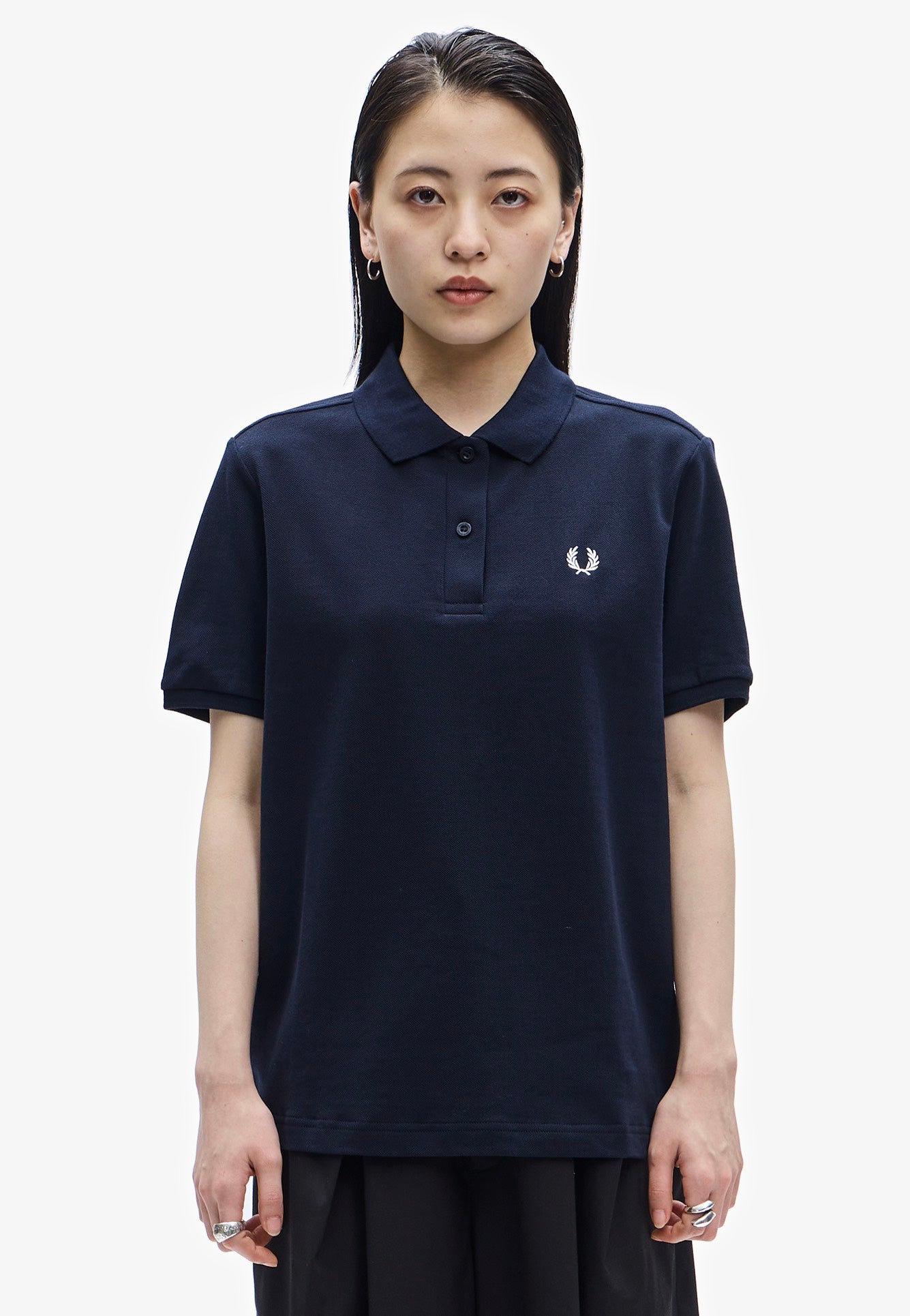 Fred Perry - Fred Perry Navy/White - Polo | Women-Image