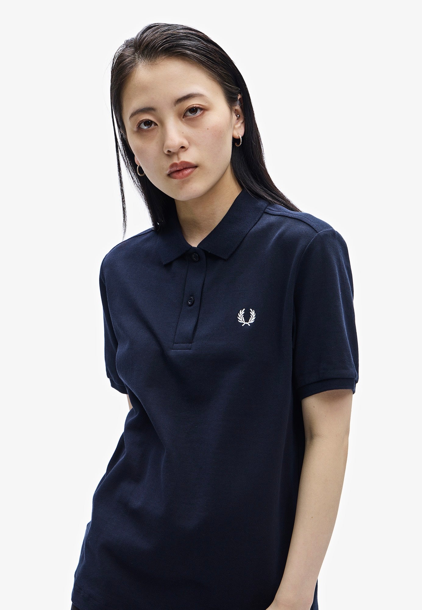 Fred Perry - Fred Perry Navy/White - Polo | Women-Image