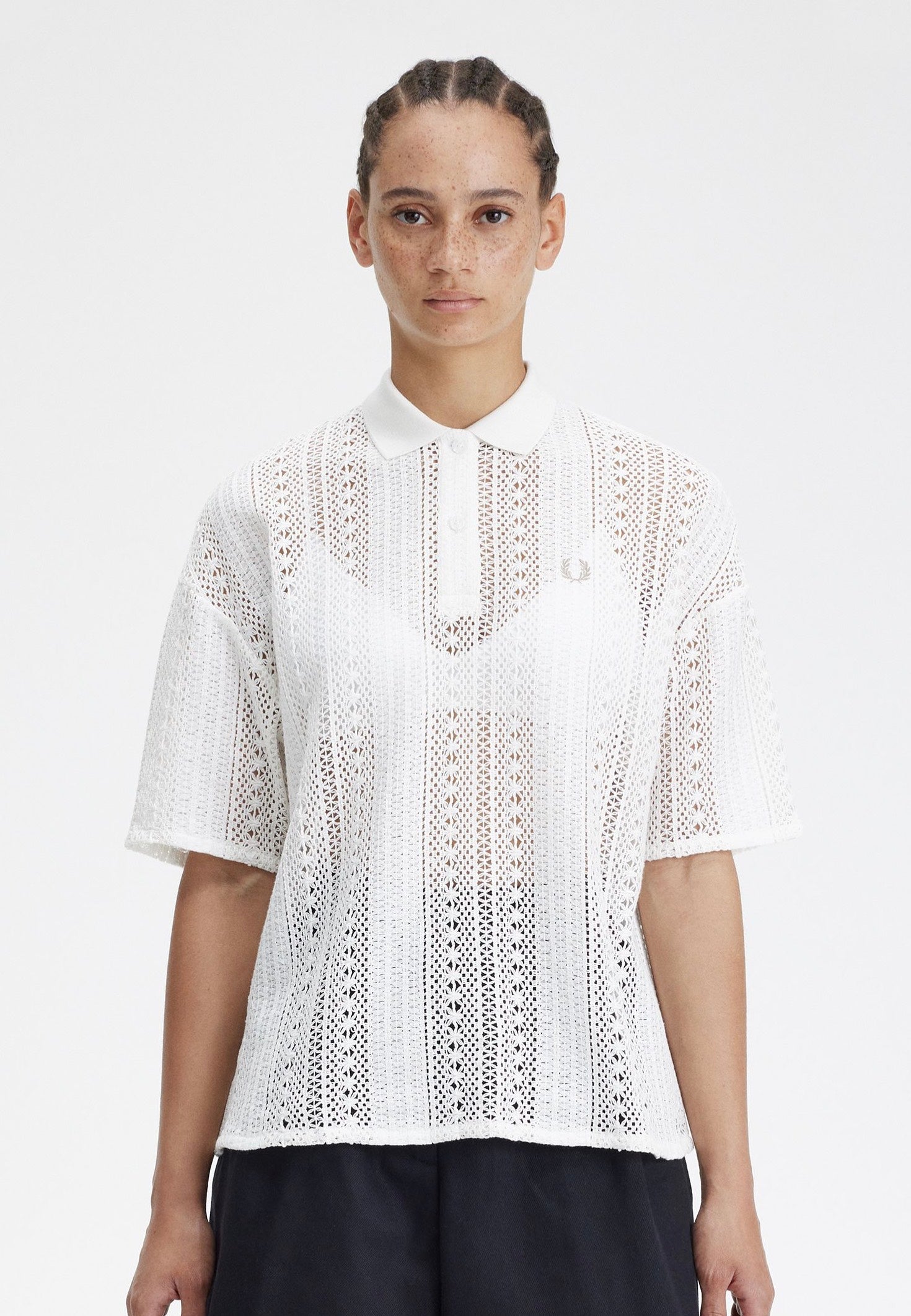 Fred Perry - Lace Snow White - Polo | Women-Image