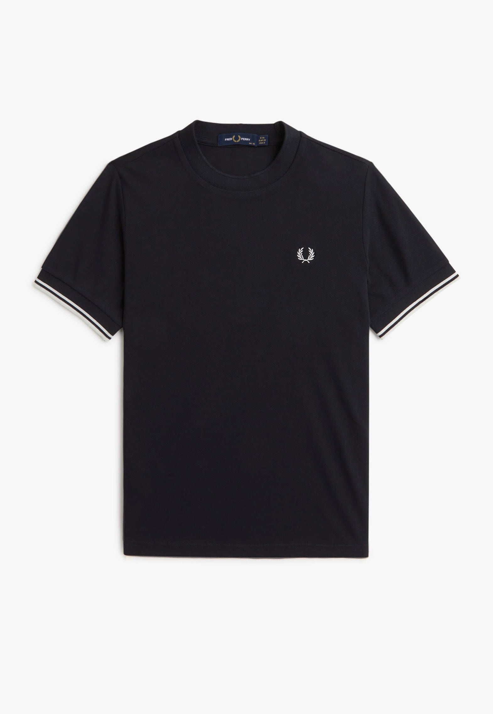 Fred Perry - Twin Tipped Pique Black - T-Shirt | Women-Image