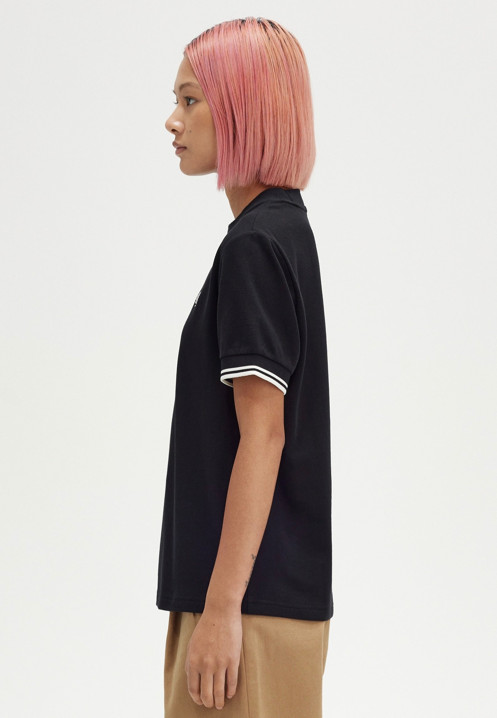 Fred Perry - Twin Tipped Pique Black - T-Shirt | Women-Image