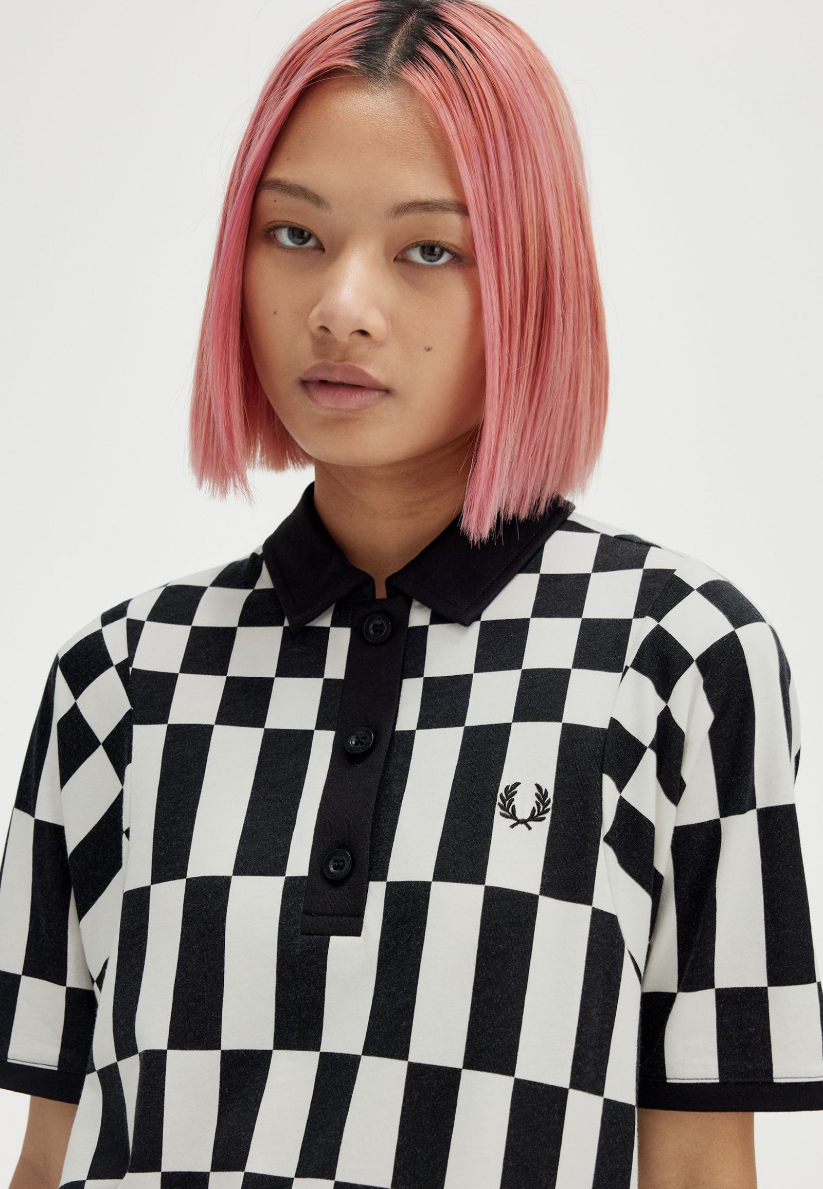 Fred Perry - Chequerboard Black - Polo | Women-Image