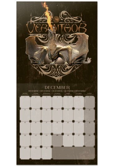 House Of The Dragon - Dragons 2025 - Calendar | Neutral-Image