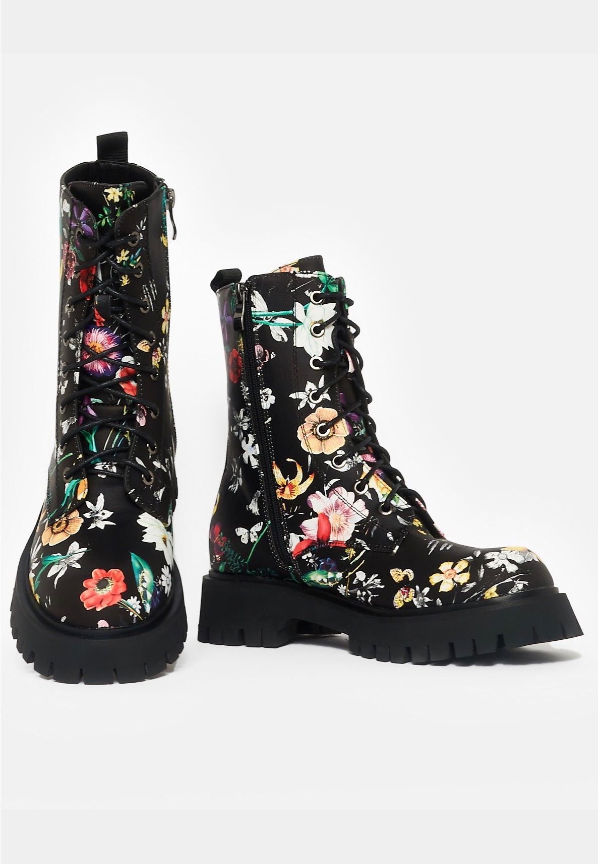 Koi Footwear - Garden Games Floral Print Black - Girl Shoes | Women-Image