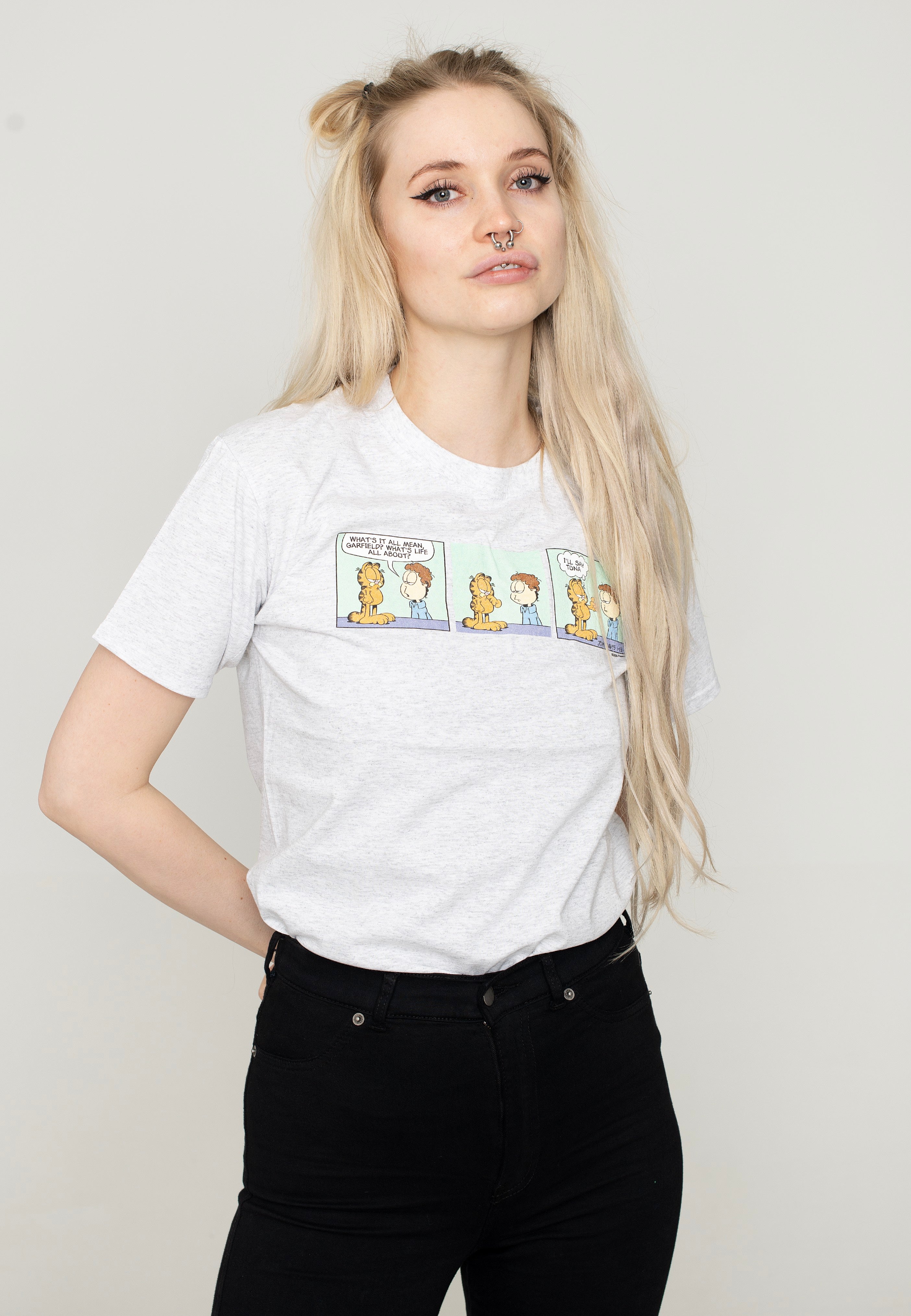 Garfield - Tuna Comic Strip Ash Grey - T-Shirt | Women-Image