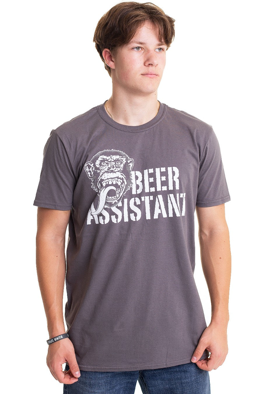 Gas Monkey Garage - Beer Assistant Grey - T-Shirt | Men-Image