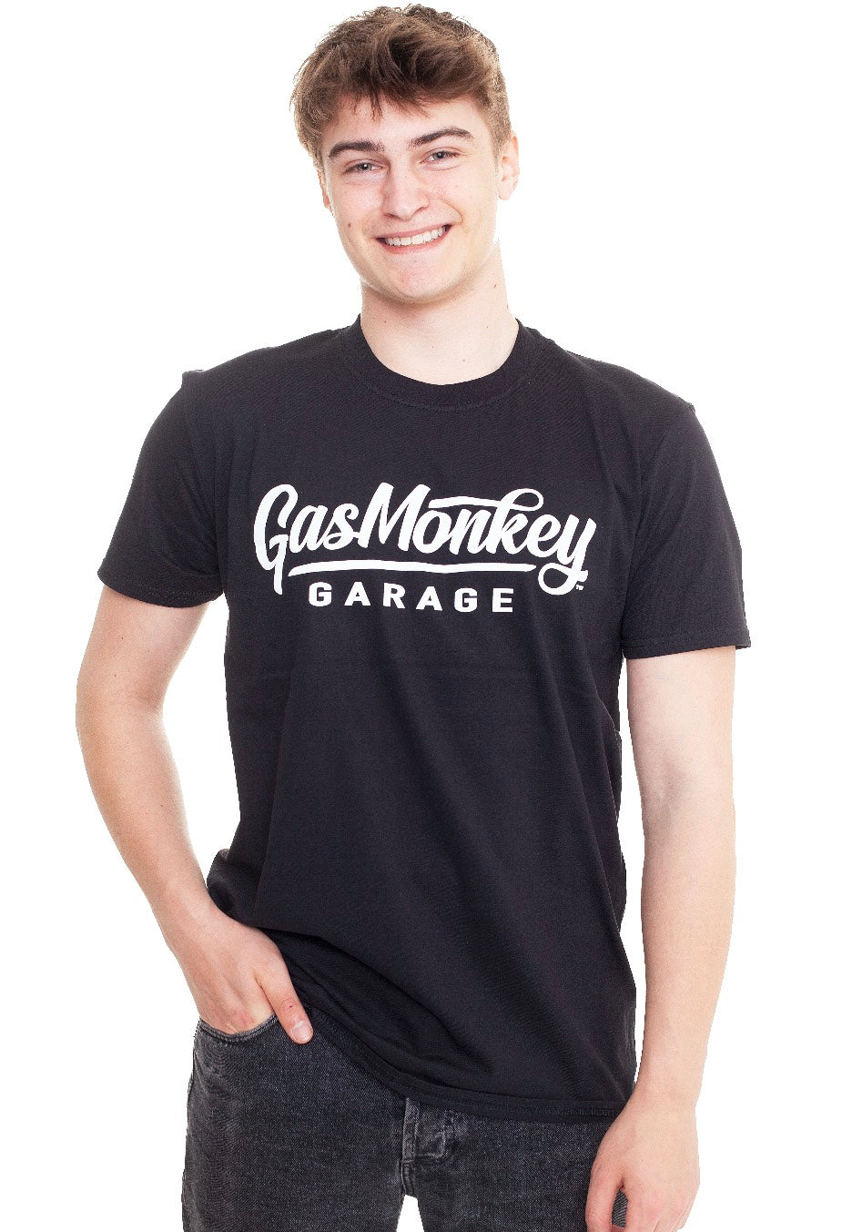 Gas Monkey Garage - Large Script Logo - T-Shirt | Men-Image