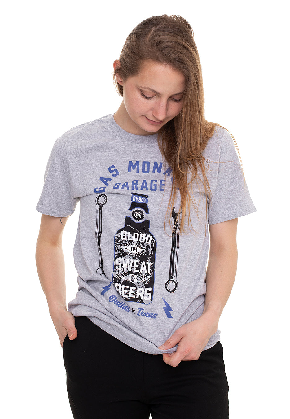 Gas Monkey Garage - Work & Play Grey - T-Shirt | Women-Image