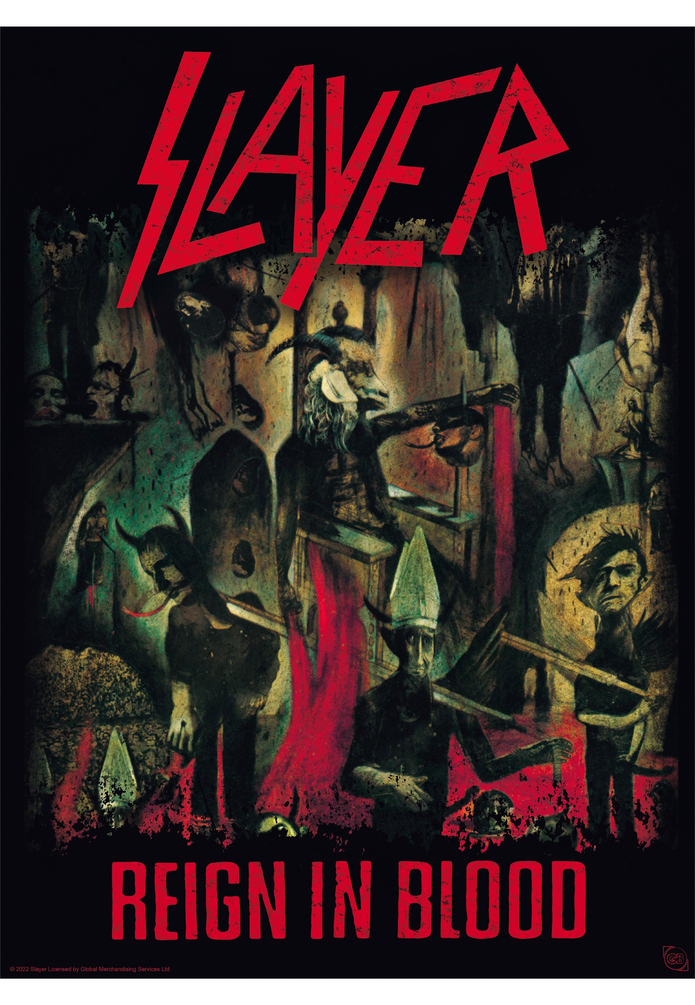Slayer - Reign In Blood/ Hell Awaits Chibi Set - Poster | Neutral-Image