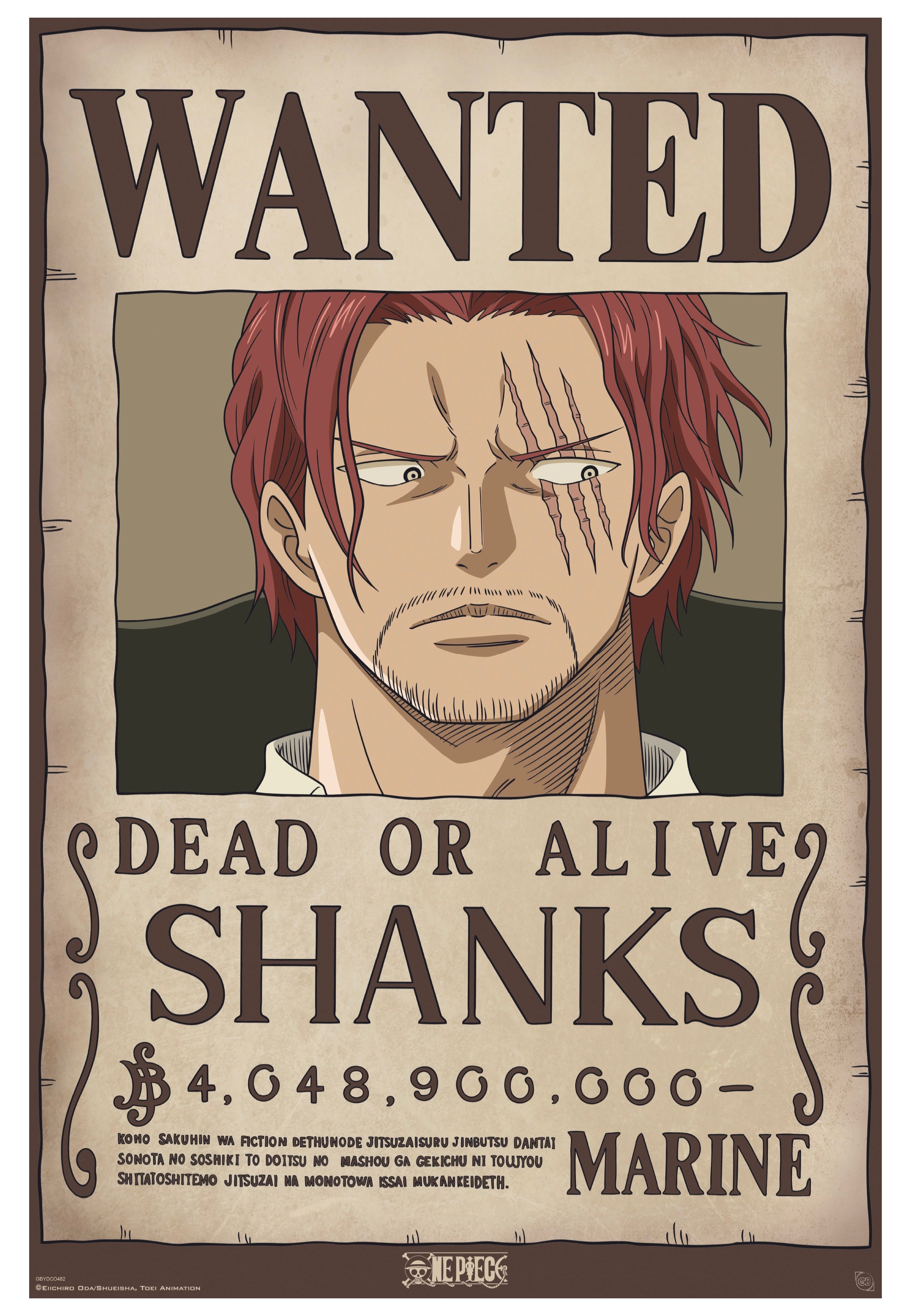 One Piece - Wanted Shanks Maxi - Poster | Neutral-Image