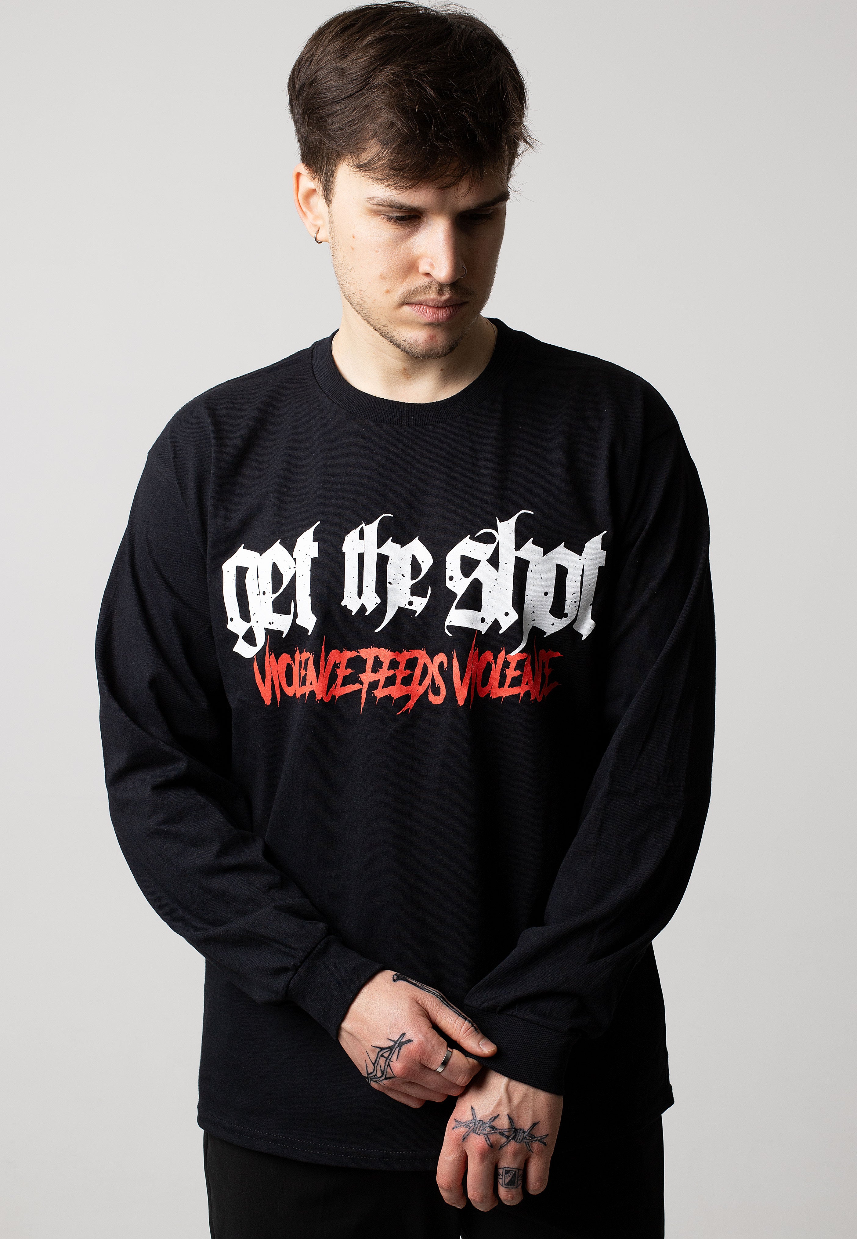 Get The Shot - Violence Feeds Violence - Longsleeve | Men-Image