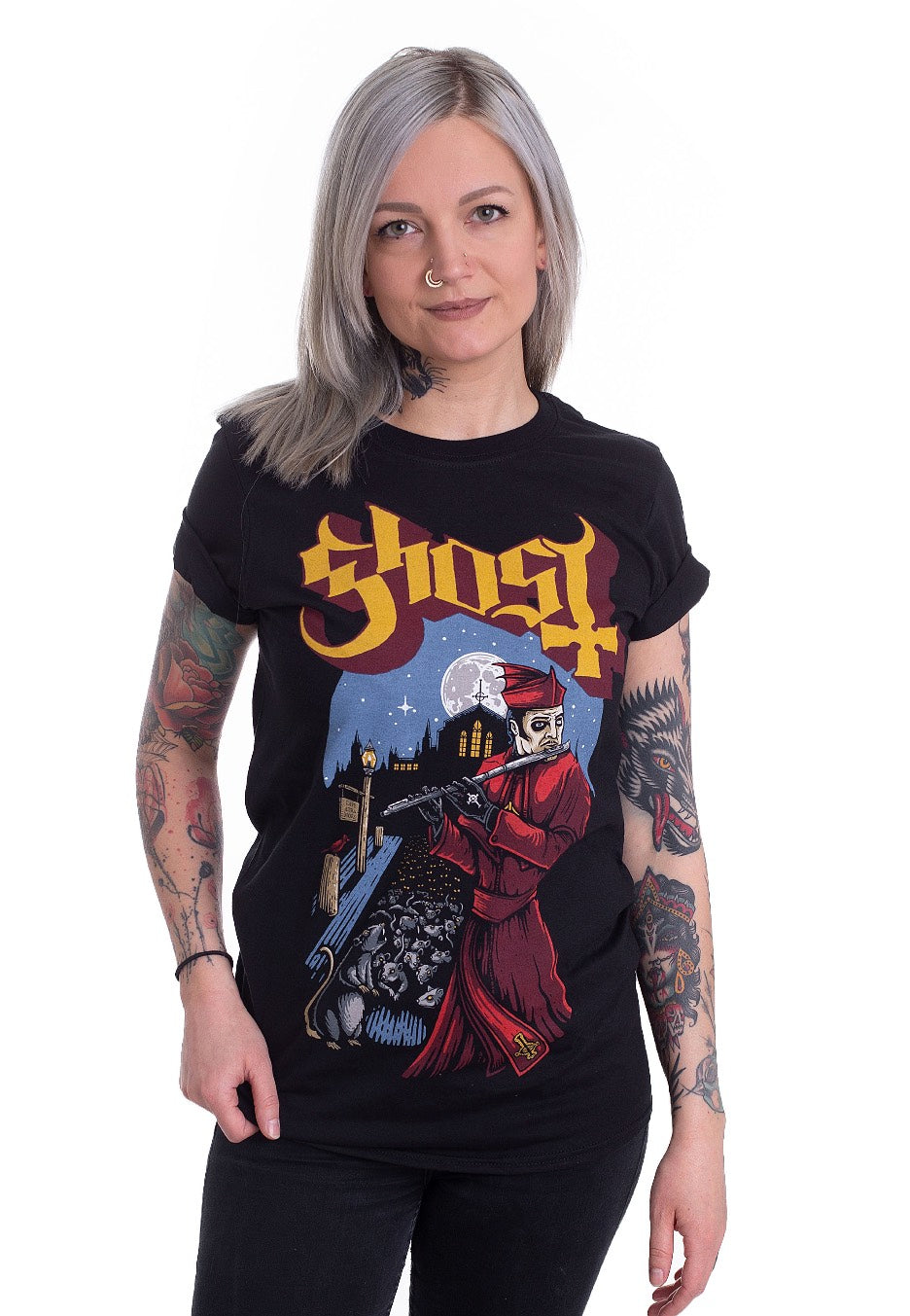 Ghost - Advancing Pied Piper - T-Shirt | Women-Image