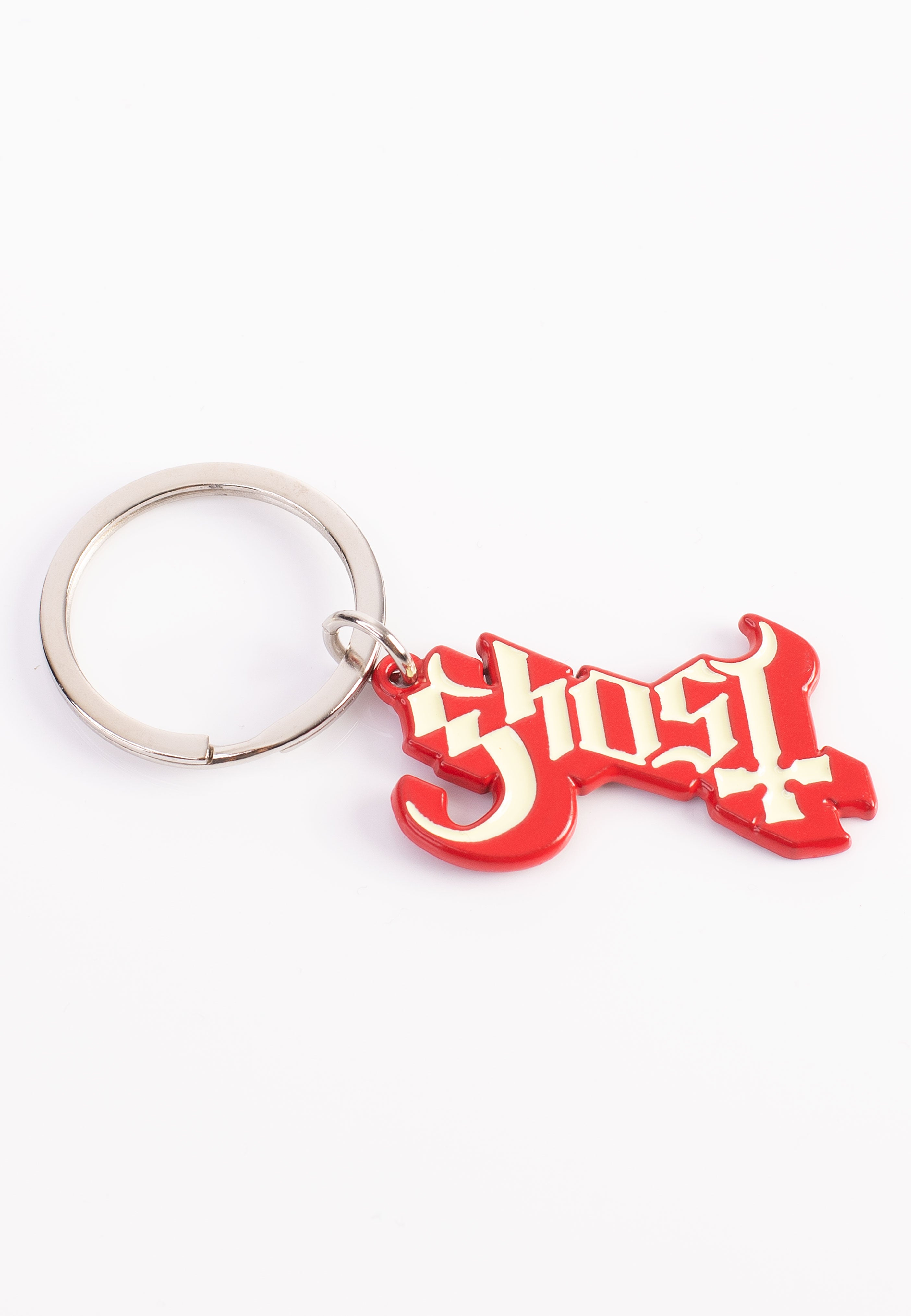 Ghost - Logo Red Shadow - Keychain | Neutral-Image