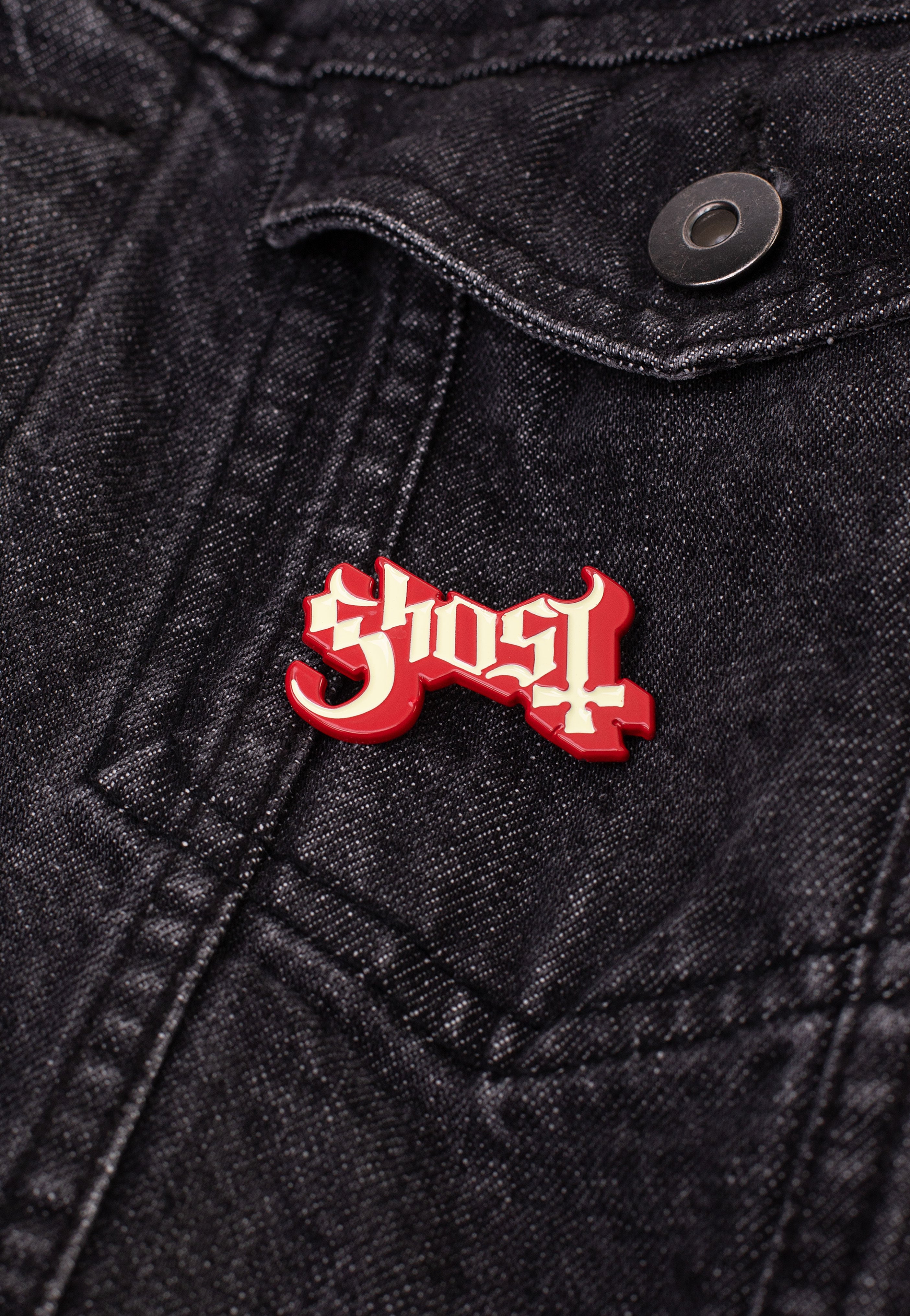 Ghost - Logo Red Shadow - Pin | Neutral-Image