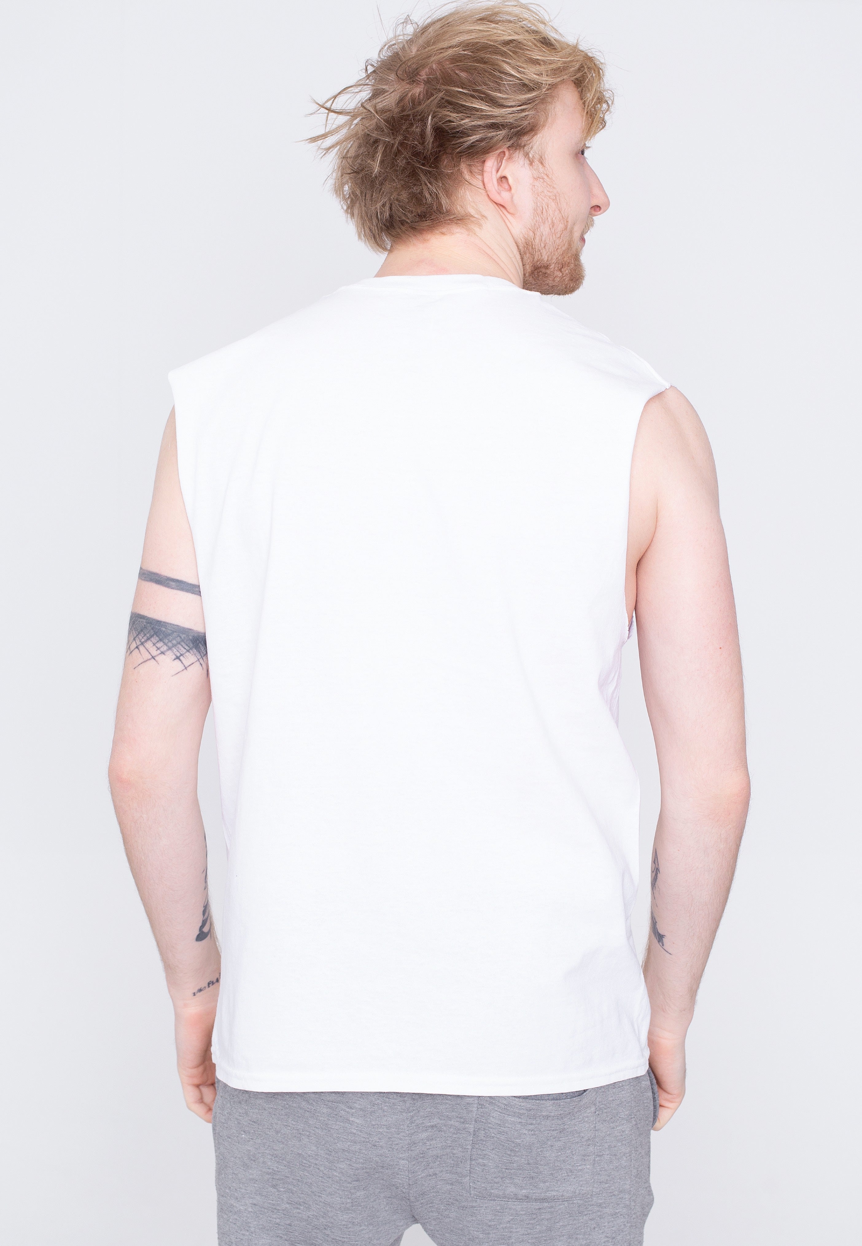 The Amity Affliction - Give Up The Ghost Flash White - Sleeveless | Men-Image