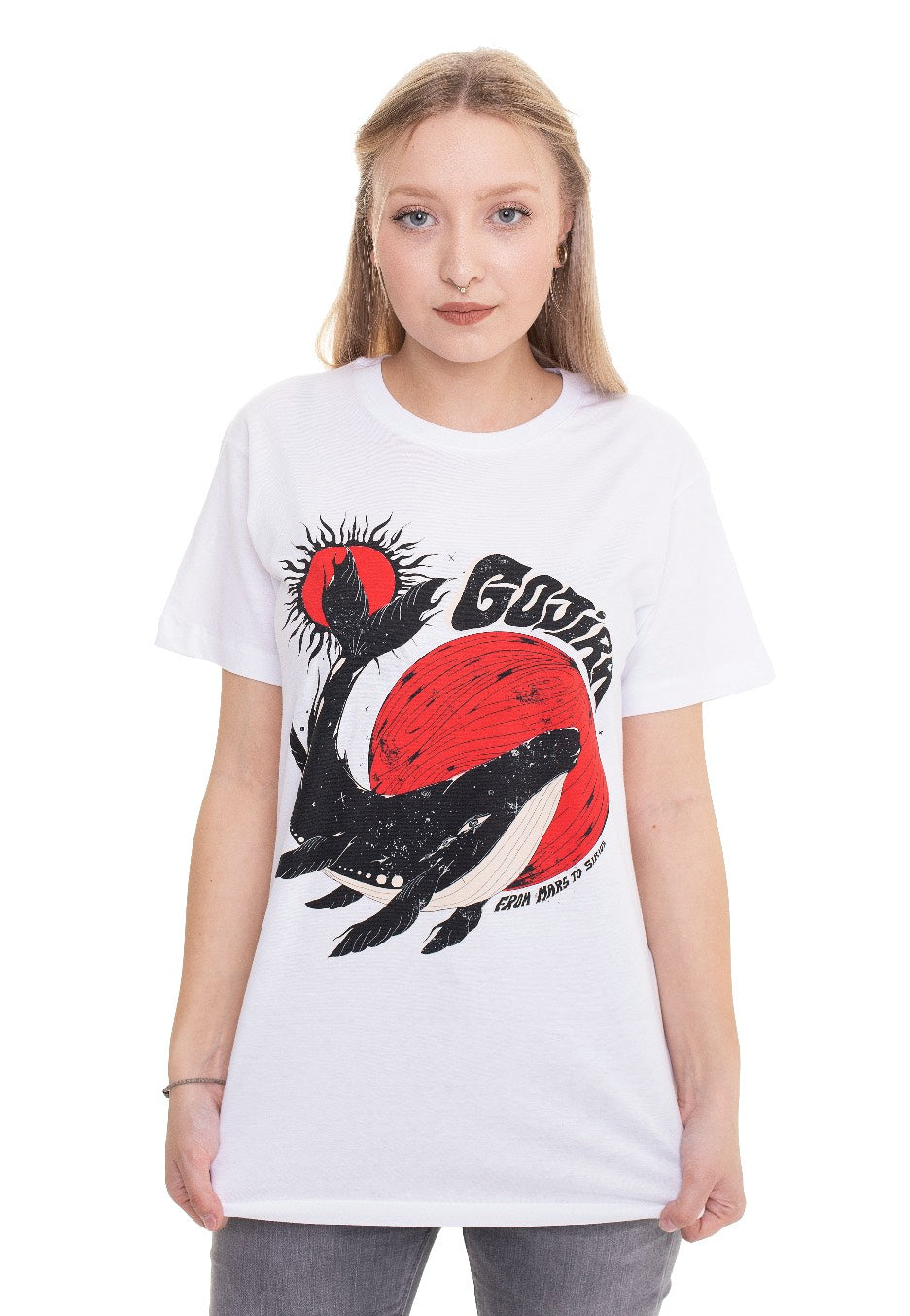 Gojira - Whale Sun Moon White - T-Shirt | Women-Image