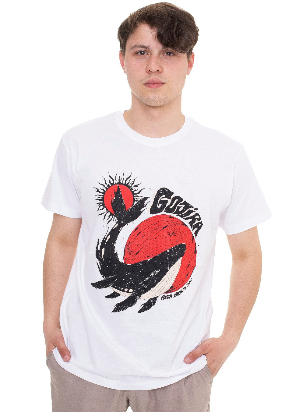 Gojira - Whale Sun Moon White - T-Shirt | Men-Image