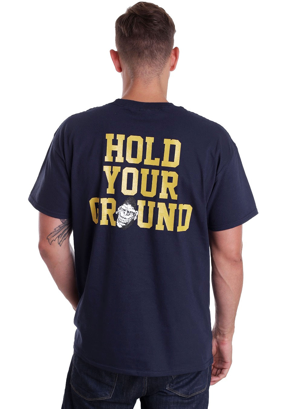 Gorilla Biscuits - Hold Your Ground Pocket Navy - T-Shirt | Men-Image