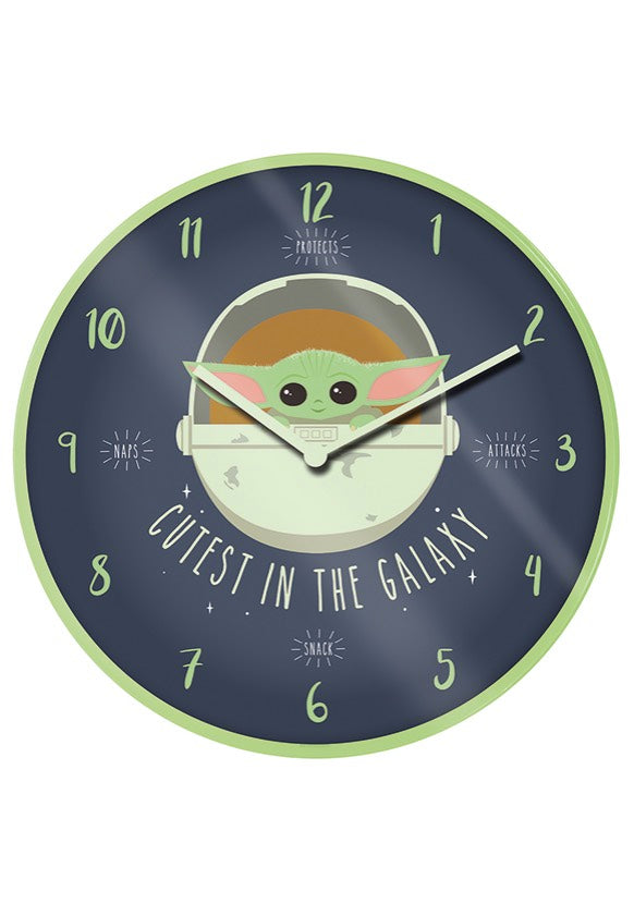 The Mandalorian - Cutest In The Galaxy - Clock | Neutral-Image