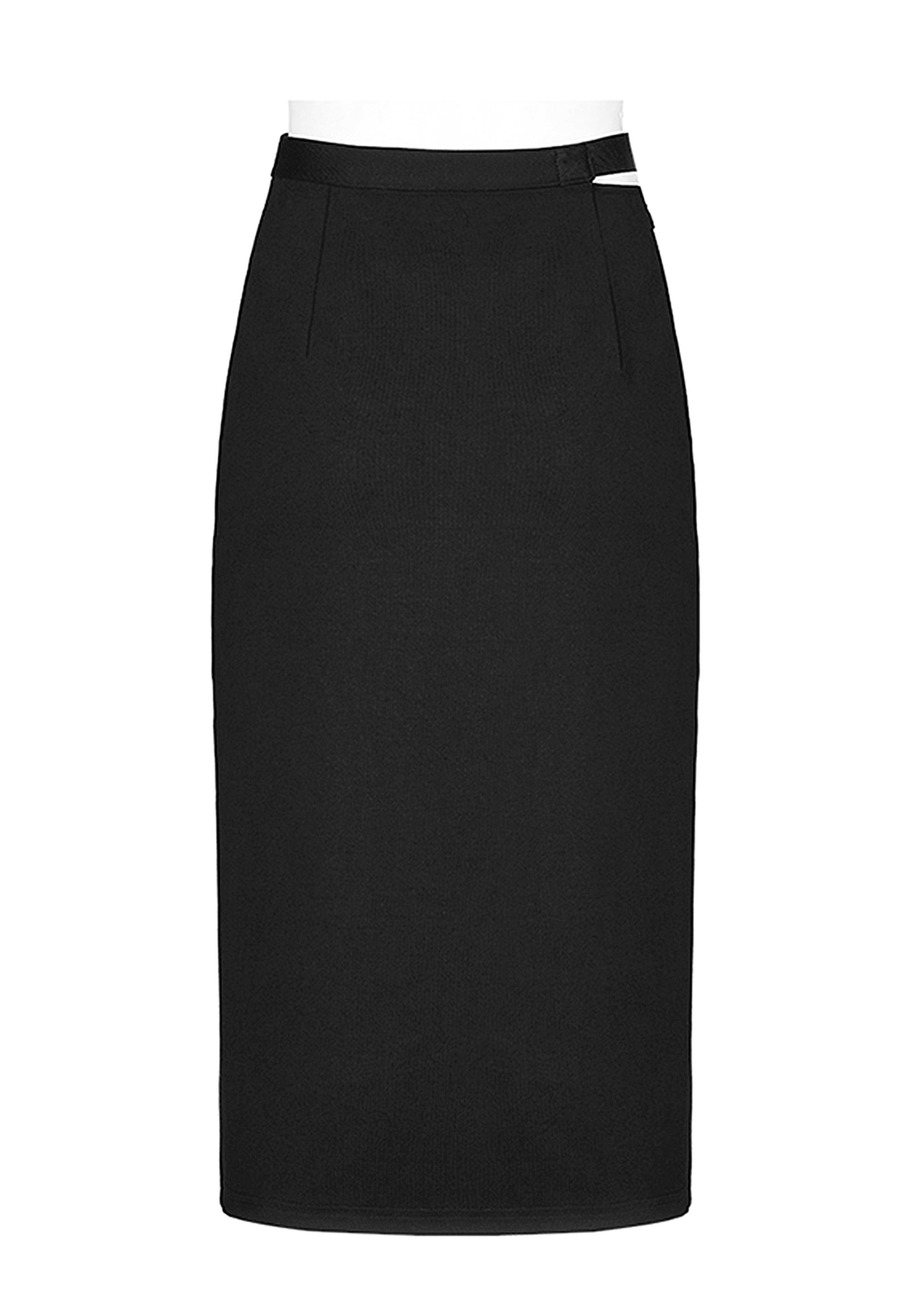 Punk Rave - Florentine Tragedy Maxi Black - Skirt | Women-Image