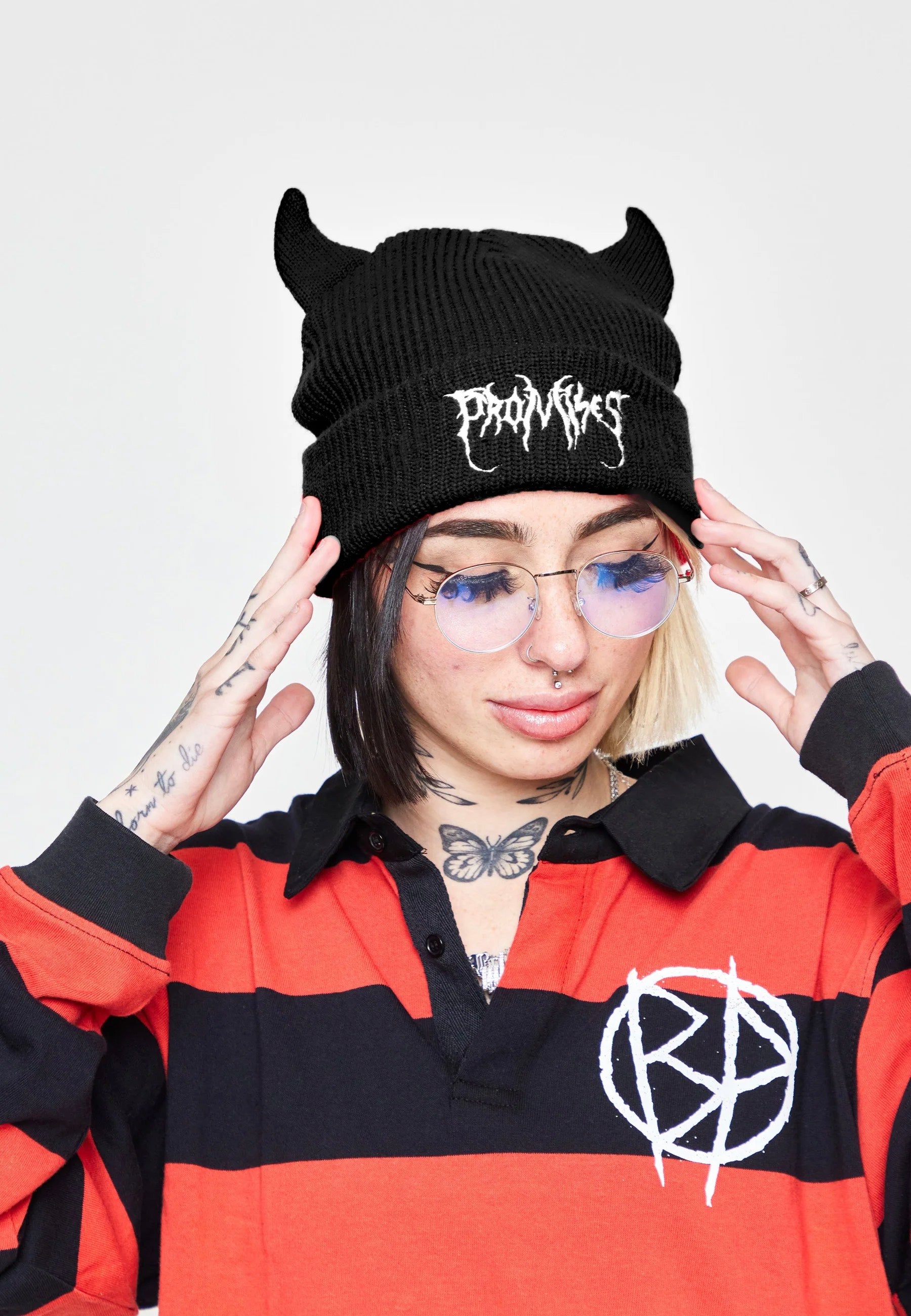 Broken Promises - Graveyard Devil Horn Black - Beanie | Neutral-Image