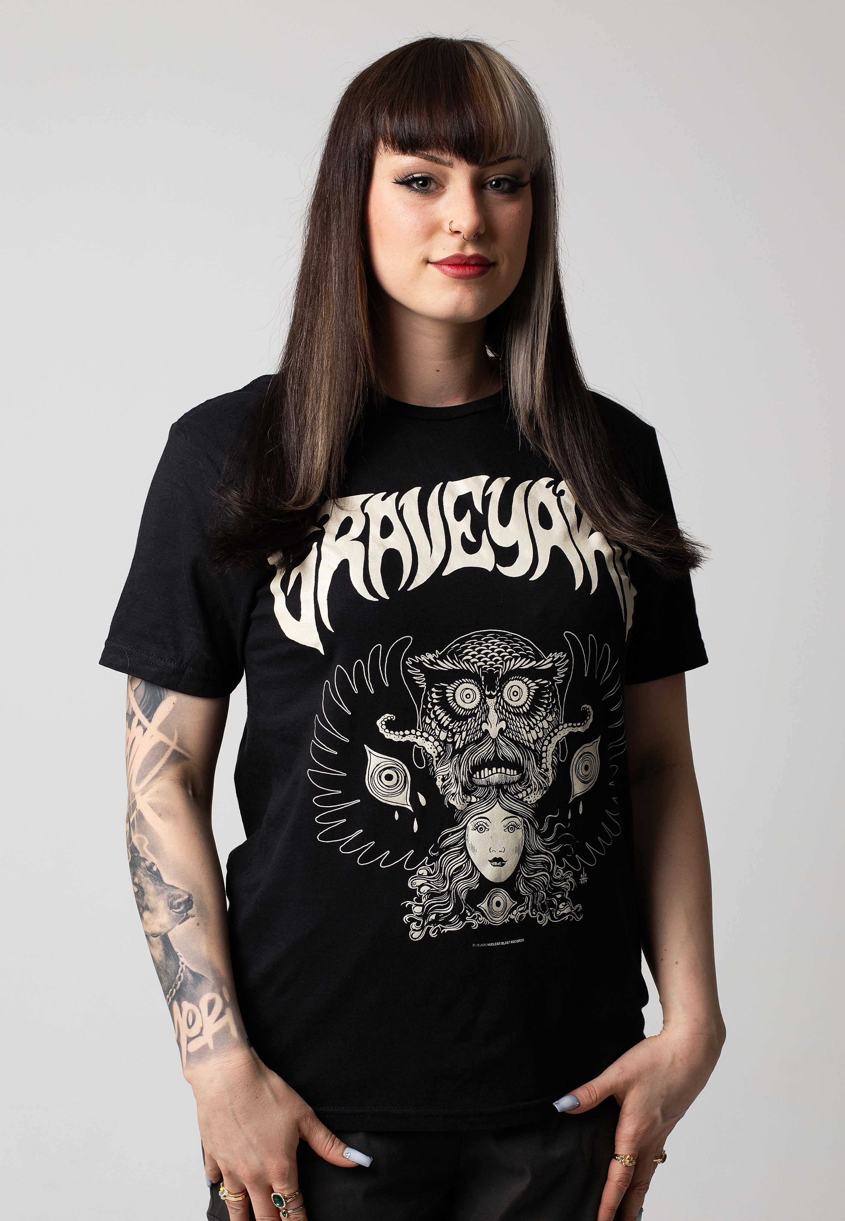 Graveyard - Monstertryck Schwarz - T-Shirt | Women-Image