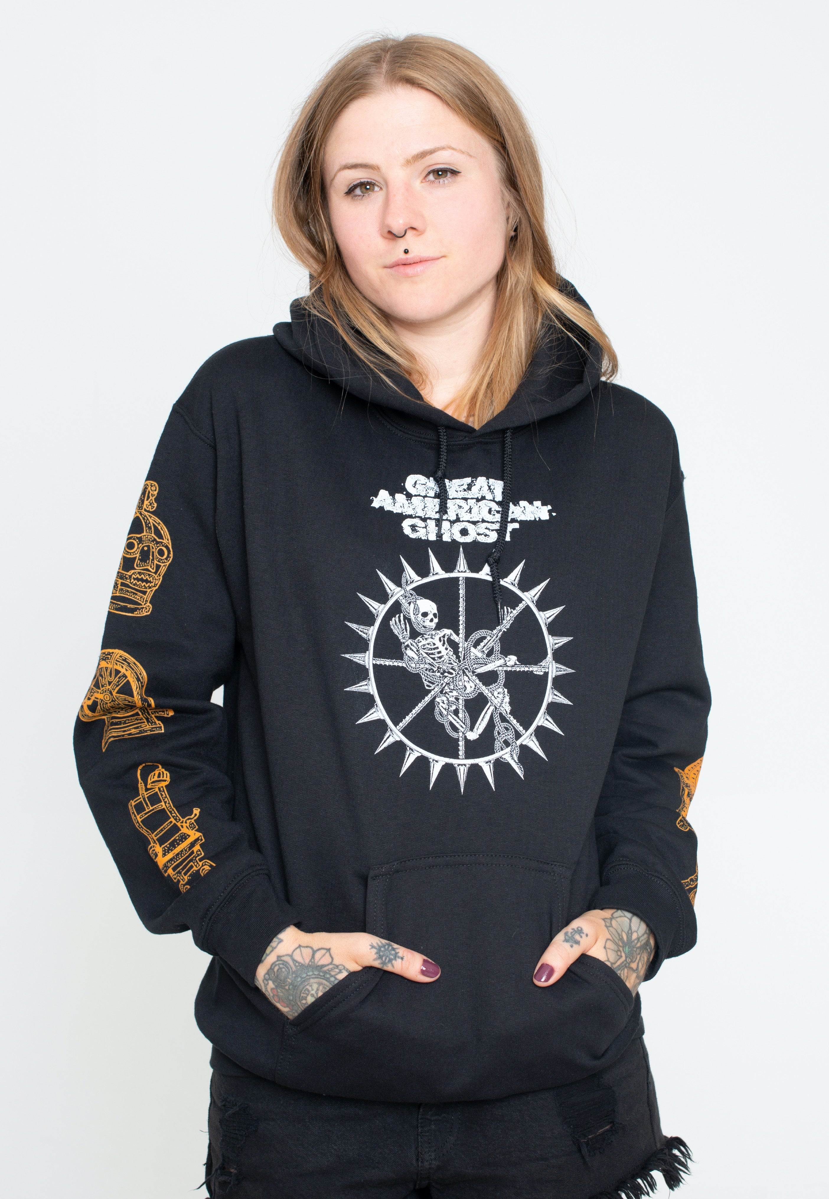 Great American Ghost - Torture World Globe - Hoodie | Women-Image