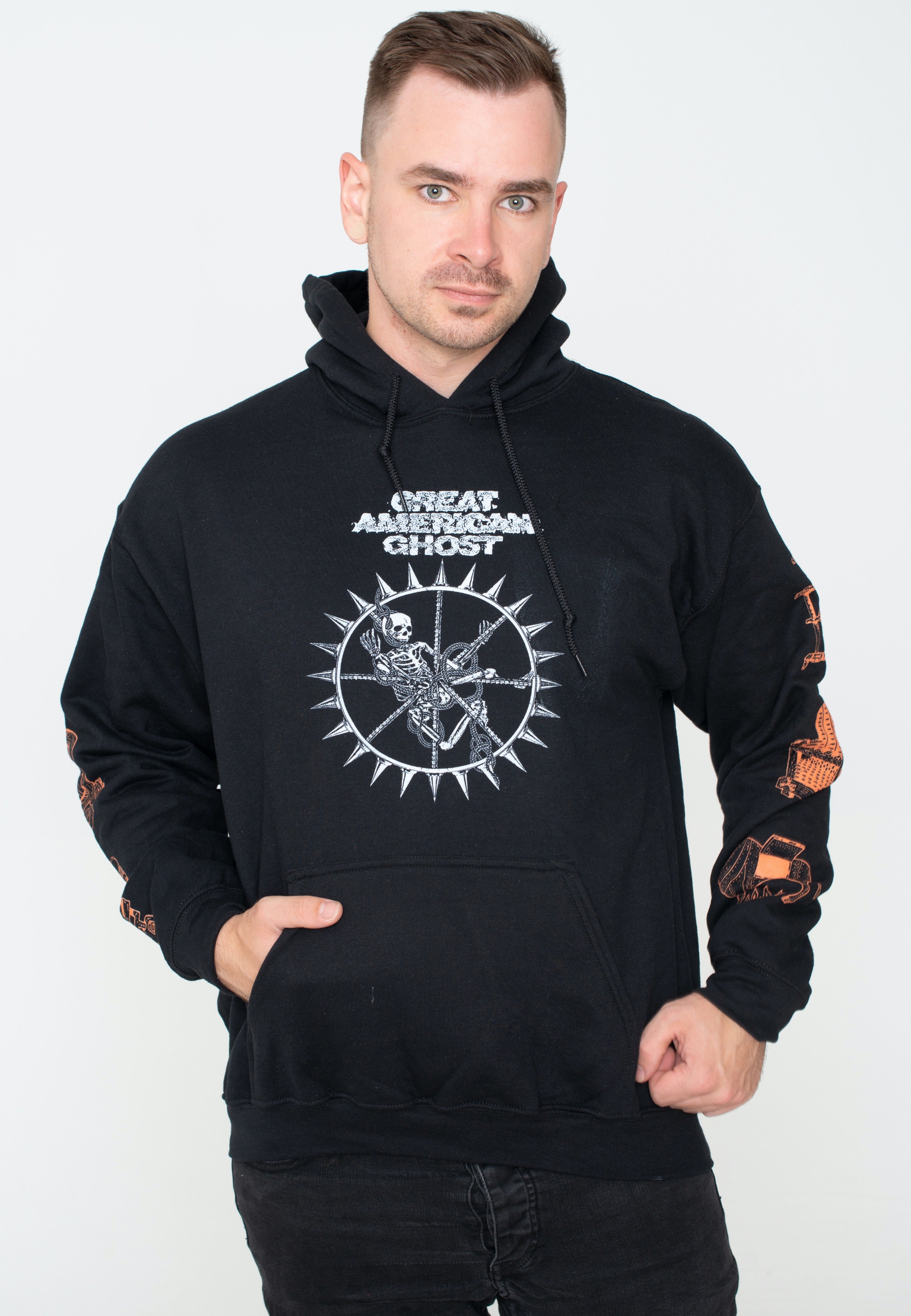 Great American Ghost - Torture World Globe - Hoodie | Men-Image