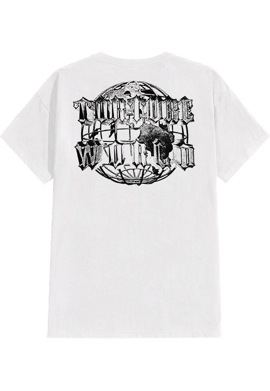 Great American Ghost - Torture World Globe White - T-Shirt | Neutral-Image